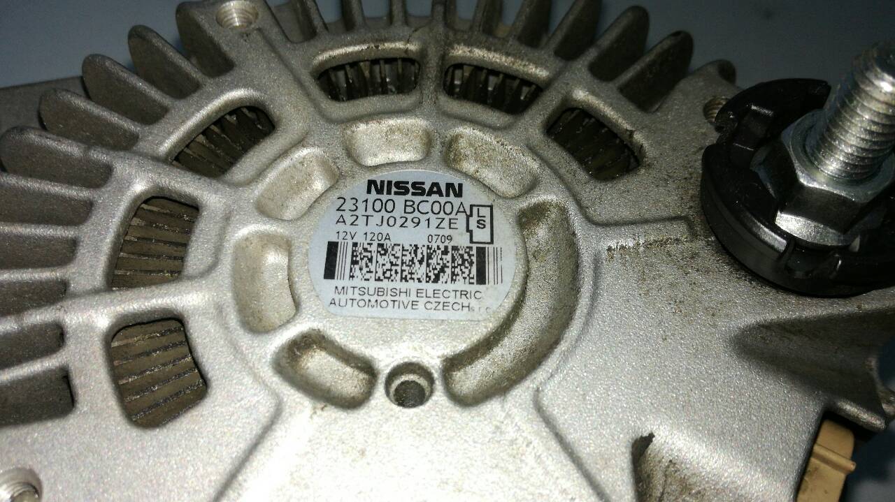 NISSAN Qashqai 1 generation (2007-2014) Генератор 23100BC00A, A2TJ0291ZE 22878107