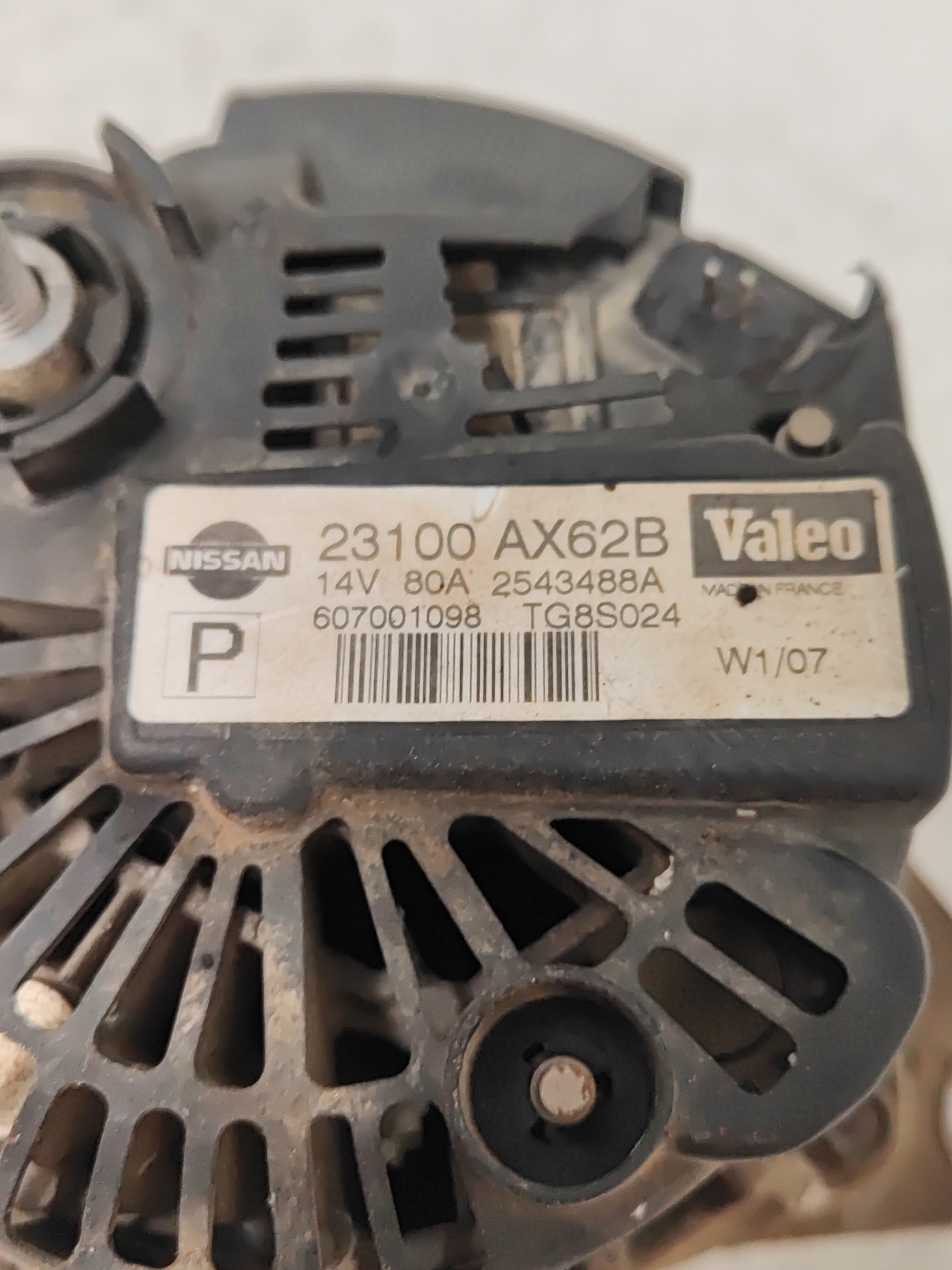 SEAT Cordoba 2 generation (1999-2009) Alternator 2543488A 25356501