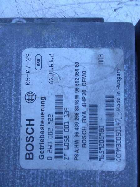 PEUGEOT 407 1 generation (2004-2010) Gearbox Control Unit 0260002922 18833639