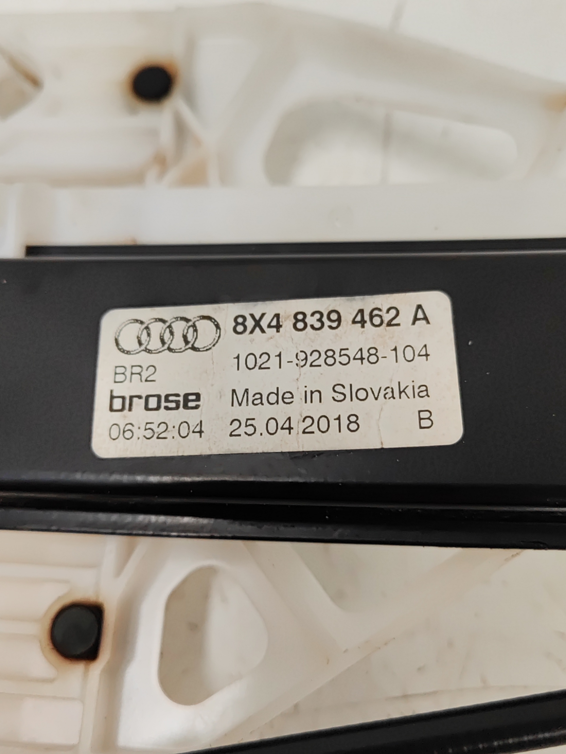 AUDI A7 C7/4G (2010-2020) Lève-vitre de porte arrière droite 8K0959811A,8X4839462A 22880696