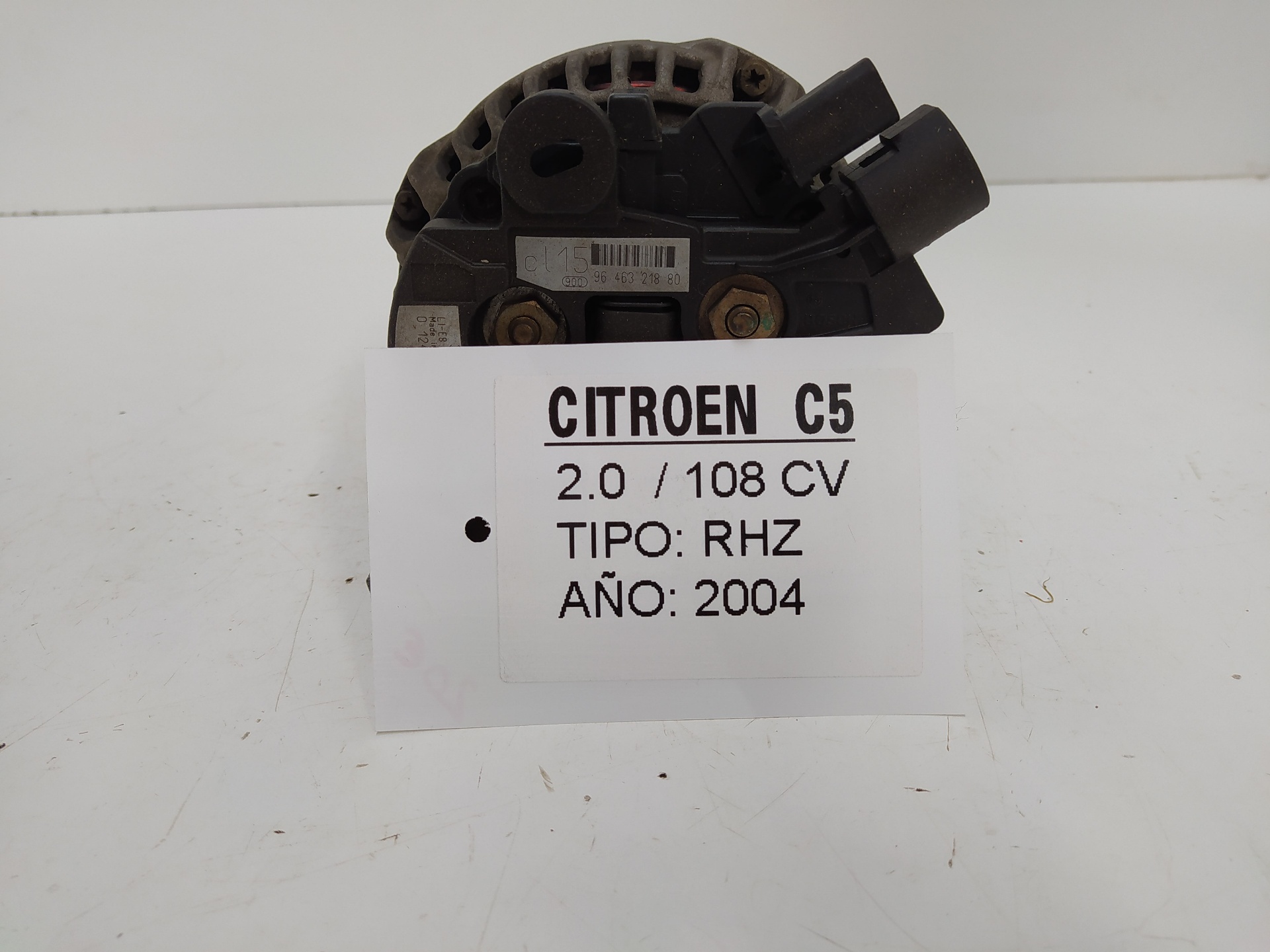 CITROËN C5 1 generation (2001-2008) Generatorius 9646321880 18998426