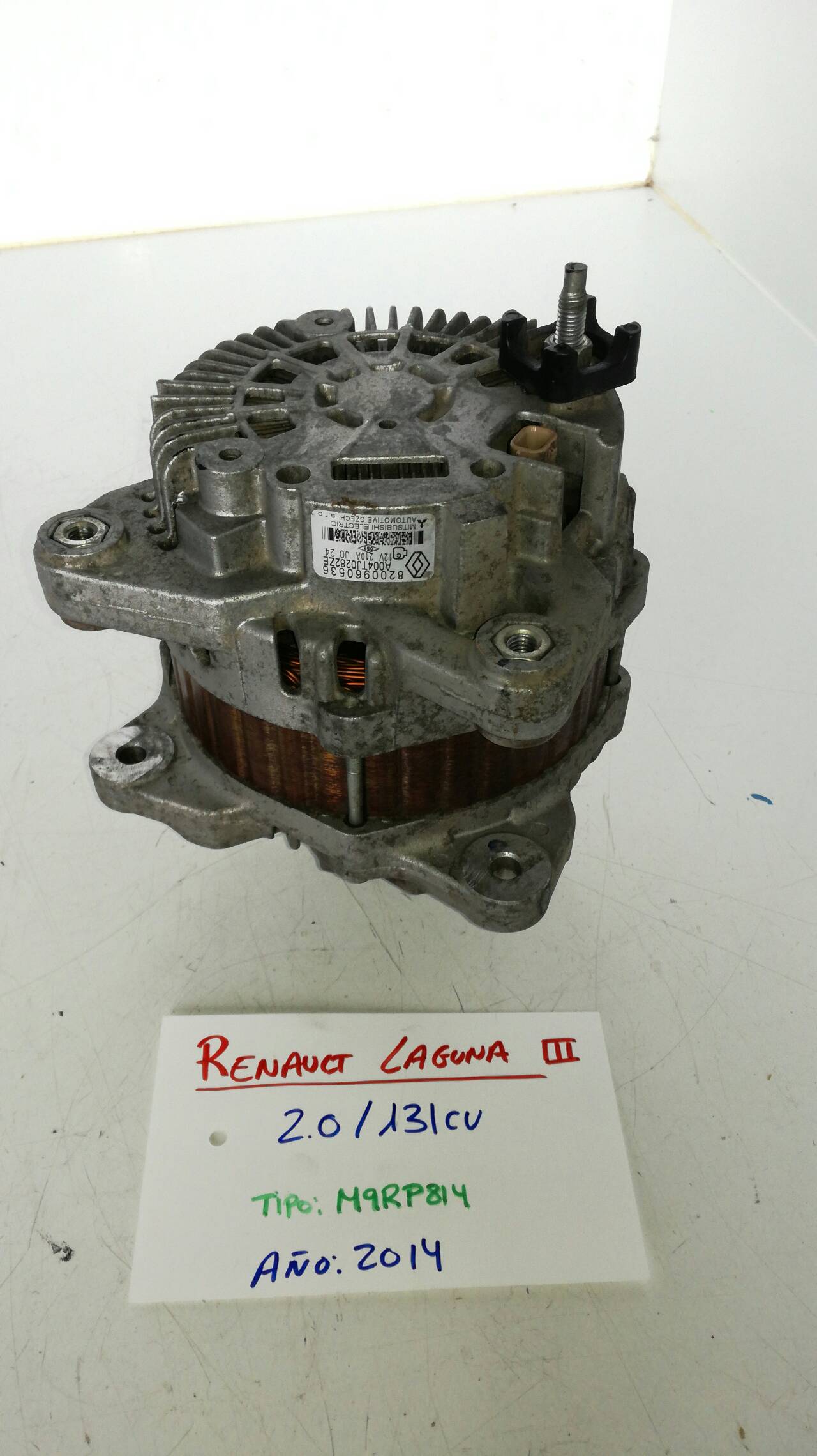 VOLKSWAGEN Laguna 3 generation (2007-2015) Generator 8200960536, A004TJ0282ZE 22877868