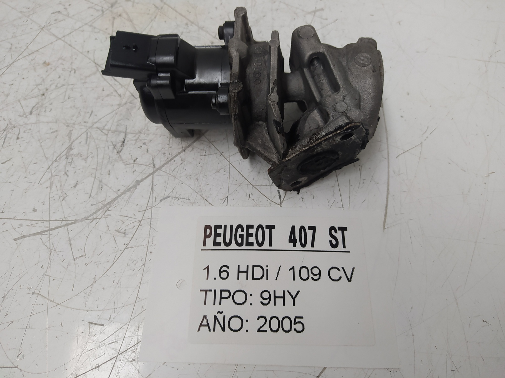 PEUGEOT 407 1 generation (2004-2010) EGR vārsts EN48000, 9649358780 22887348