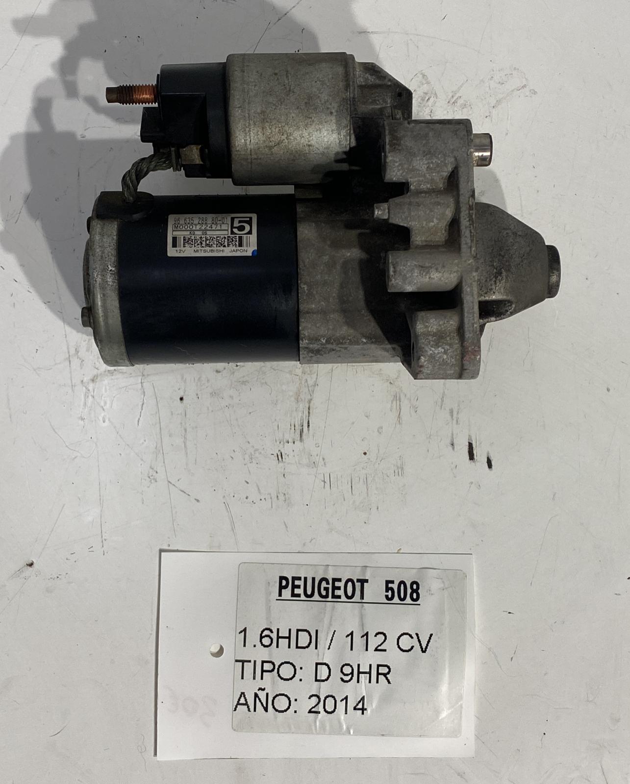 PEUGEOT 508 1 generation (2010-2020) Starter Motor 9663528880,M000T22471 18911970