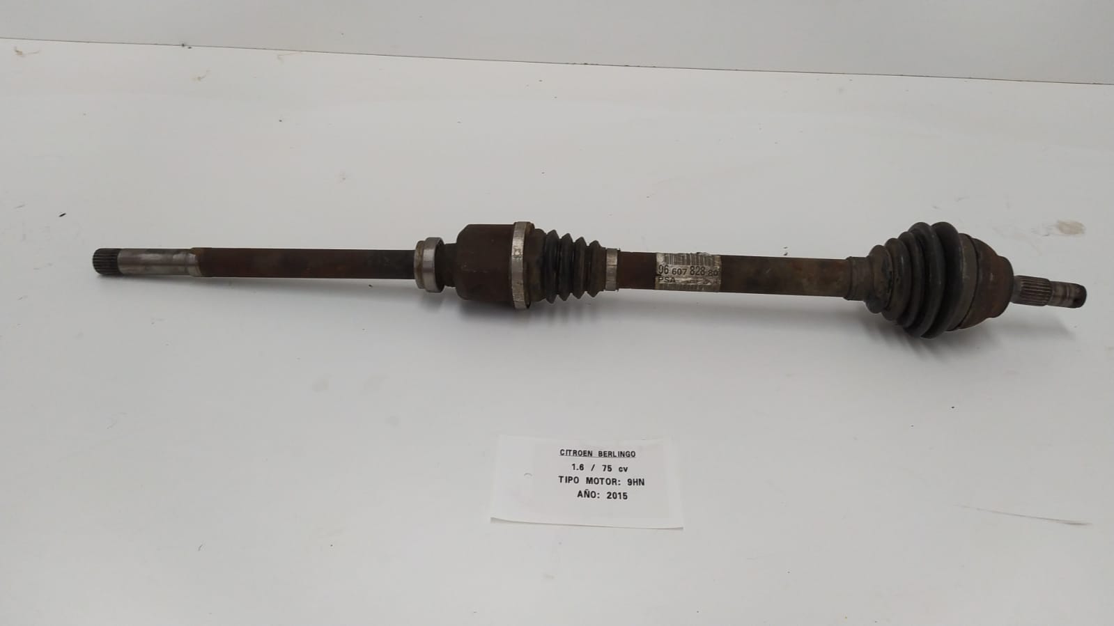 CITROËN Berlingo 2 generation (2008-2023) Front Right Driveshaft 9660782880 18999884