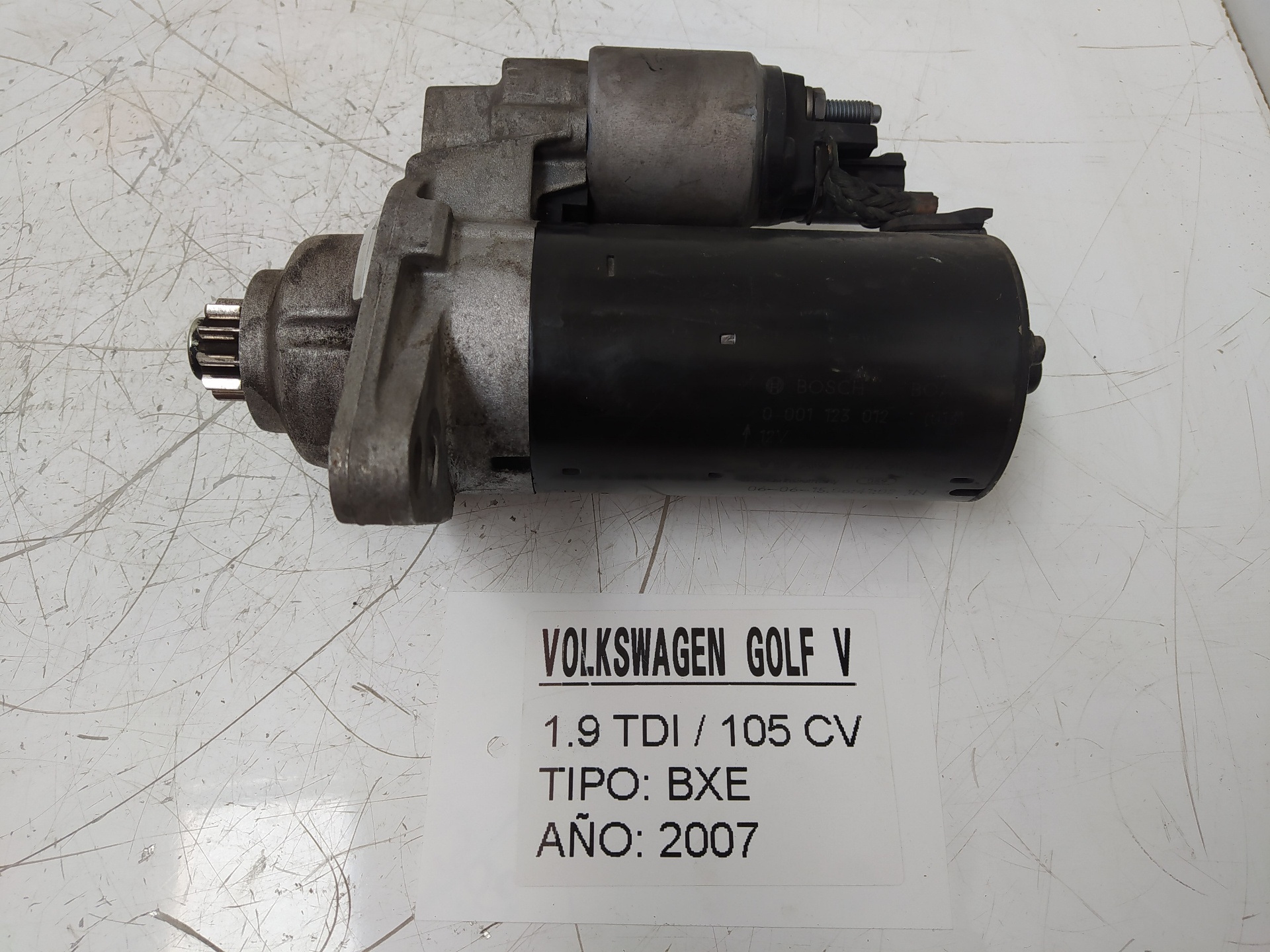 VOLKSWAGEN Golf 5 generation (2003-2009) Starter Motor 0001123012 22887107