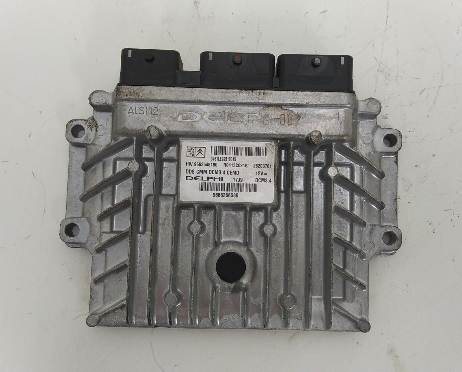 CITROËN C5 2 generation (2008-2017) Engine Control Unit ECU 9666266580, 9663548180, DELPHI 22886091