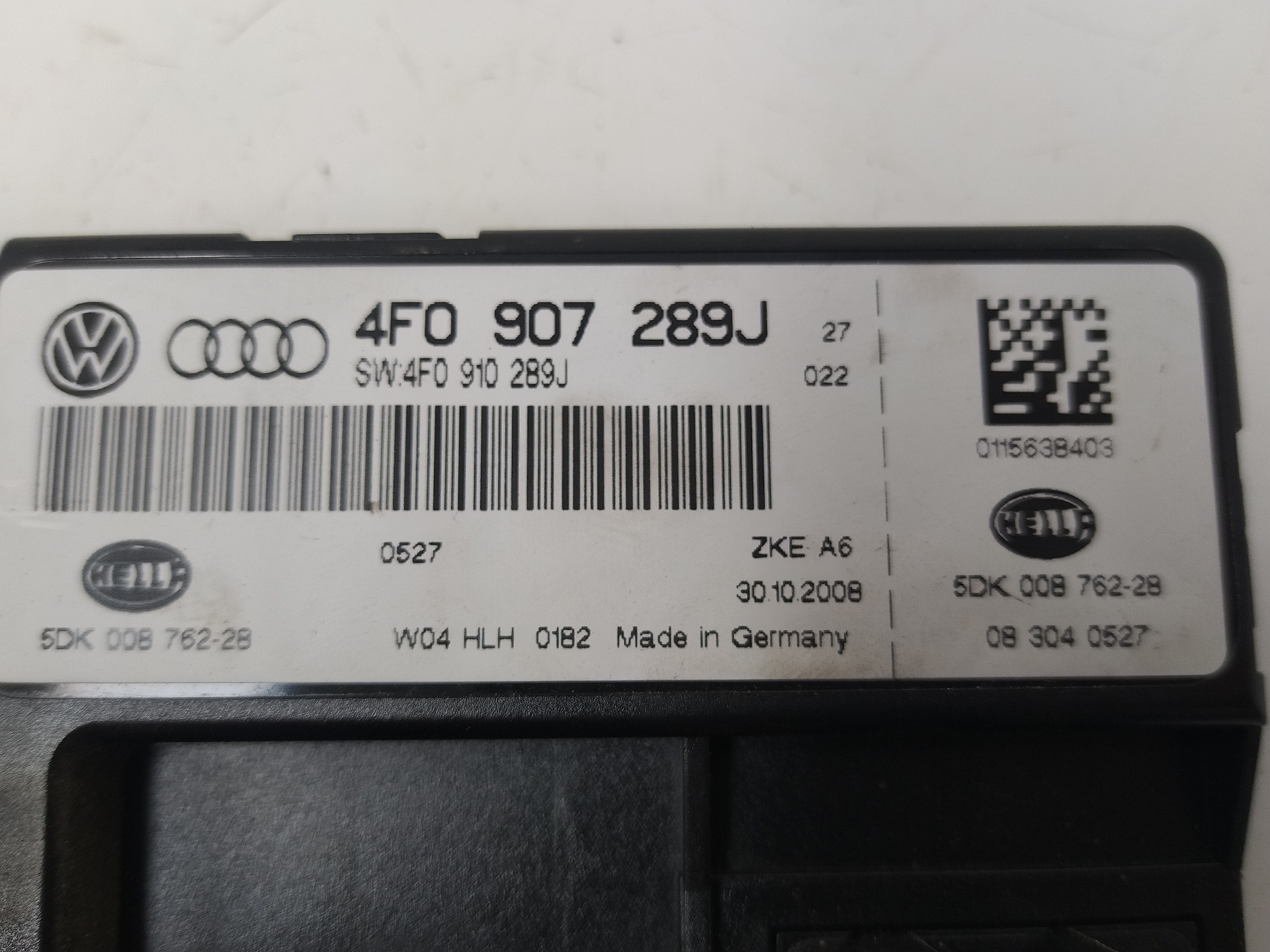 AUDI A6 C6/4F (2004-2011) Other Control Units 4F0907289J,4F0910289J 22887548