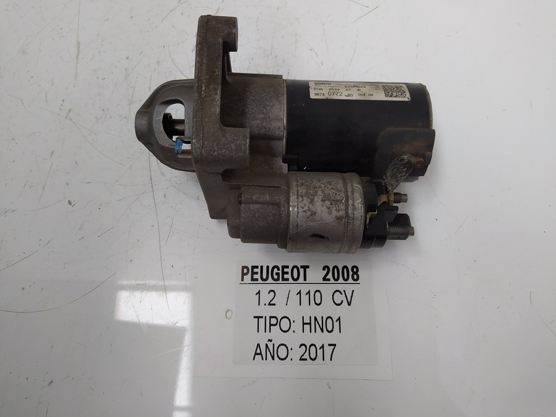 PEUGEOT 2008 1 generation (2013-2020) Starter auto 9674077280,2G60549,VALEO 26261819