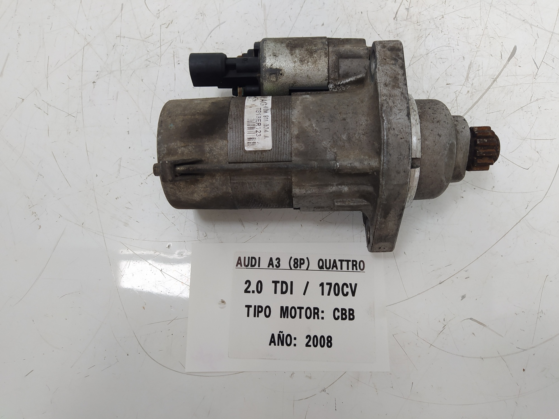 AUDI A2 8Z (1999-2005) Starter Motor 02M911024A, VALEO 21576156