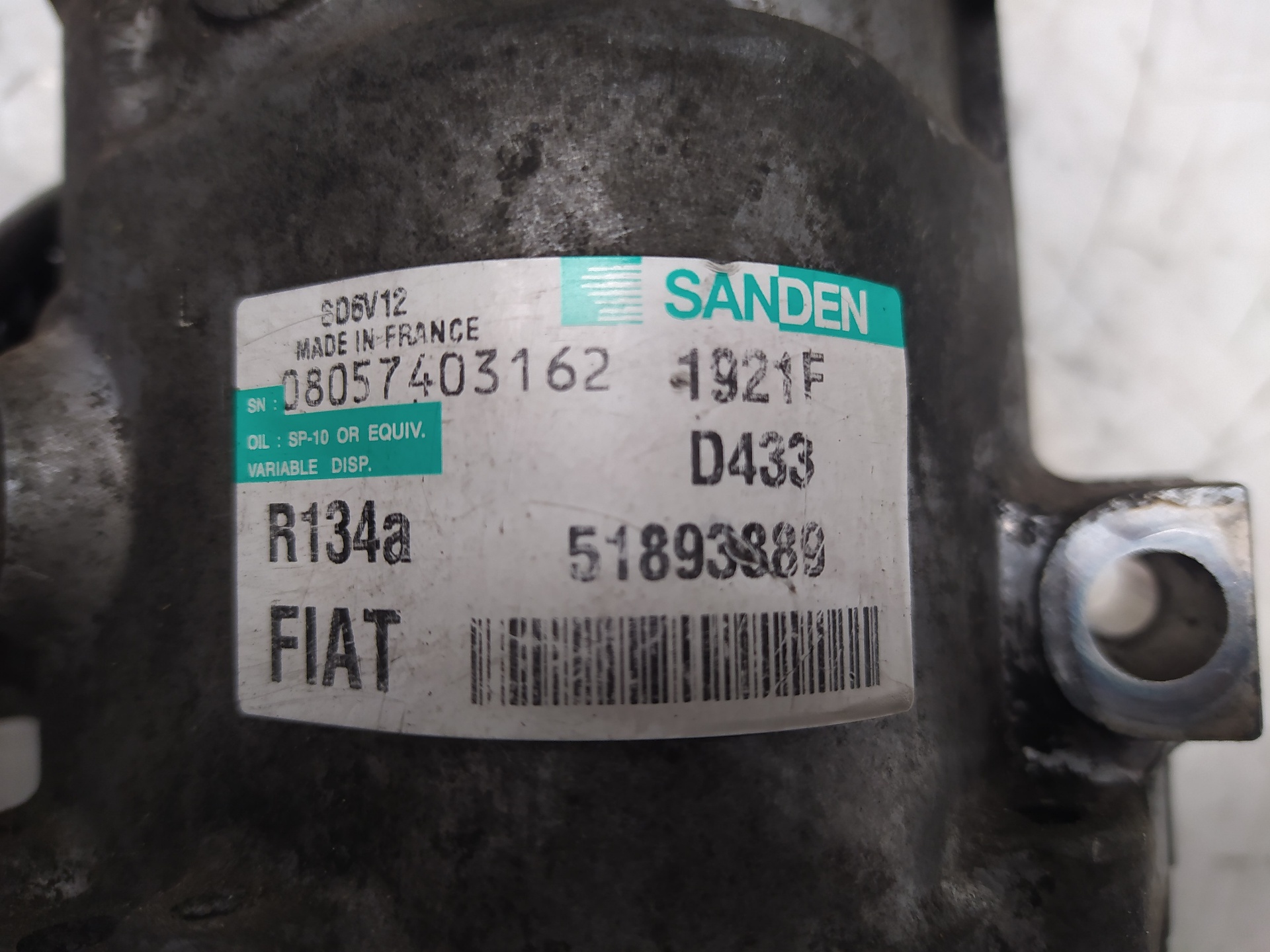 FIAT Grande Punto 1 generation (2006-2008) Pompă de aer conditionat 51893889 21673542