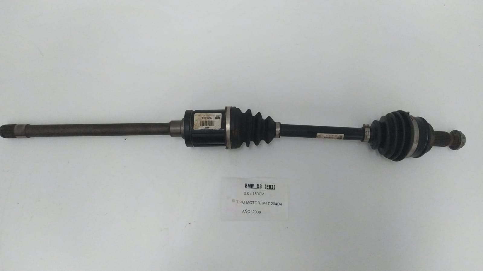 LANCIA X3 E83 (2003-2010) Front Right Driveshaft 7524046 18982771