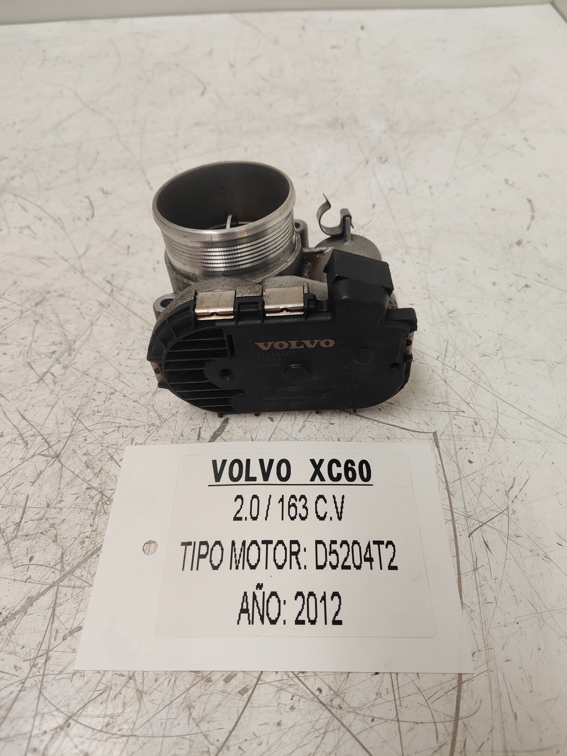 VOLVO XC60 1 generation (2008-2017) Throttle Body 31216665 25101235