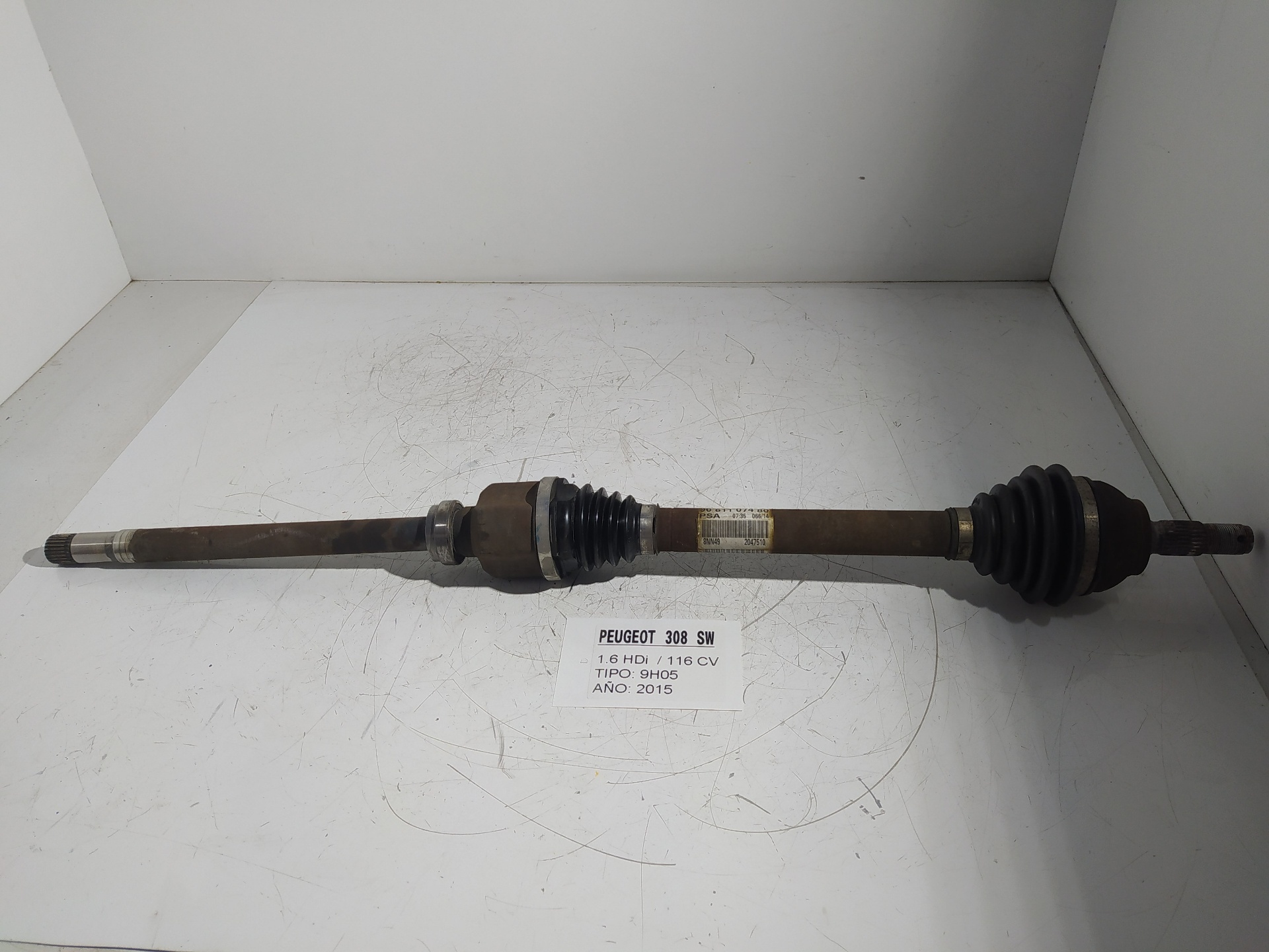 PEUGEOT 308 T9 (2013-2021) Front Right Driveshaft 9661107480 22887229