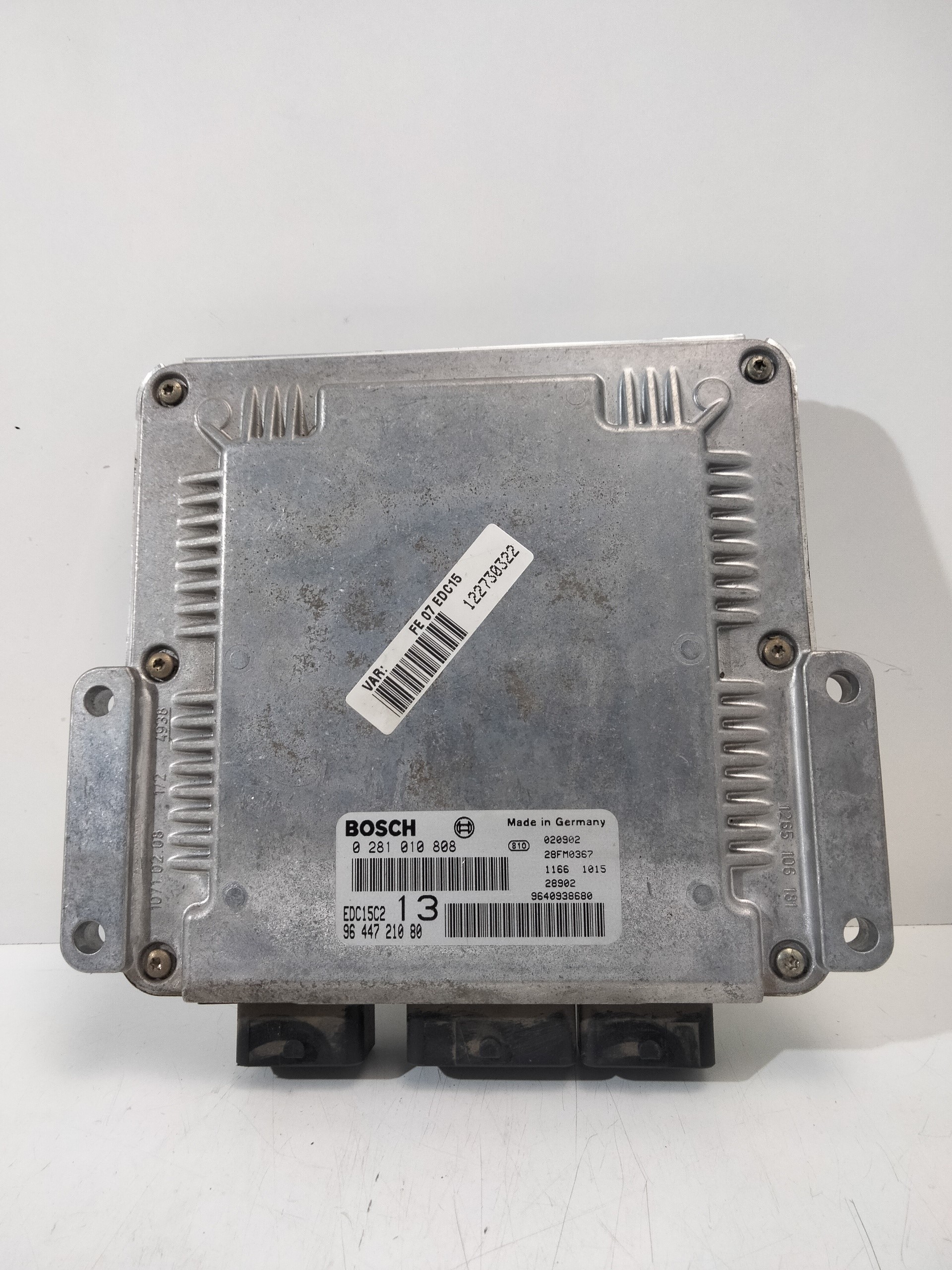 CITROËN C5 1 generation (2001-2008) Engine Control Unit ECU 0281010808, 9644721080 18984990