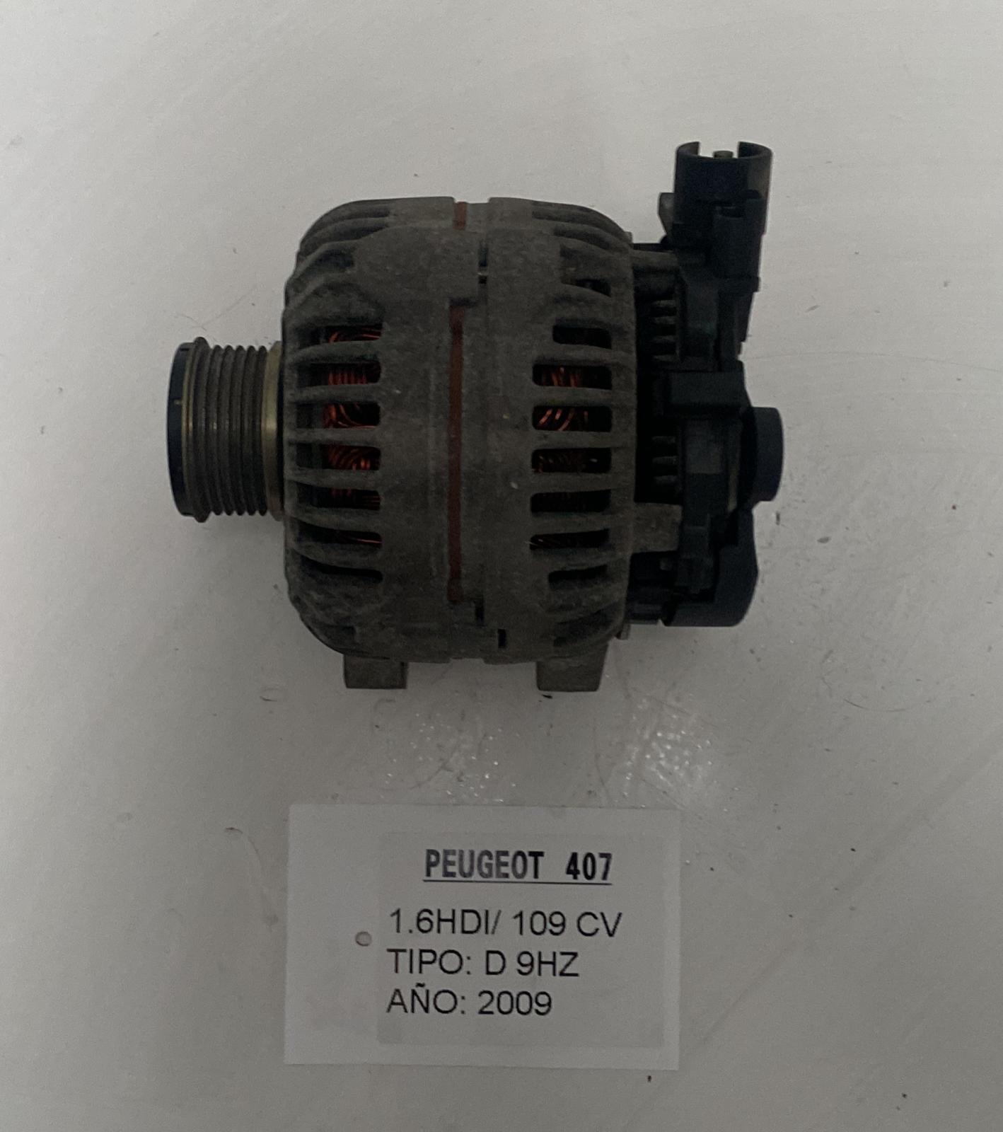 PEUGEOT 407 1 generation (2004-2010) Alternator 0124525035, 9646321880 18826840