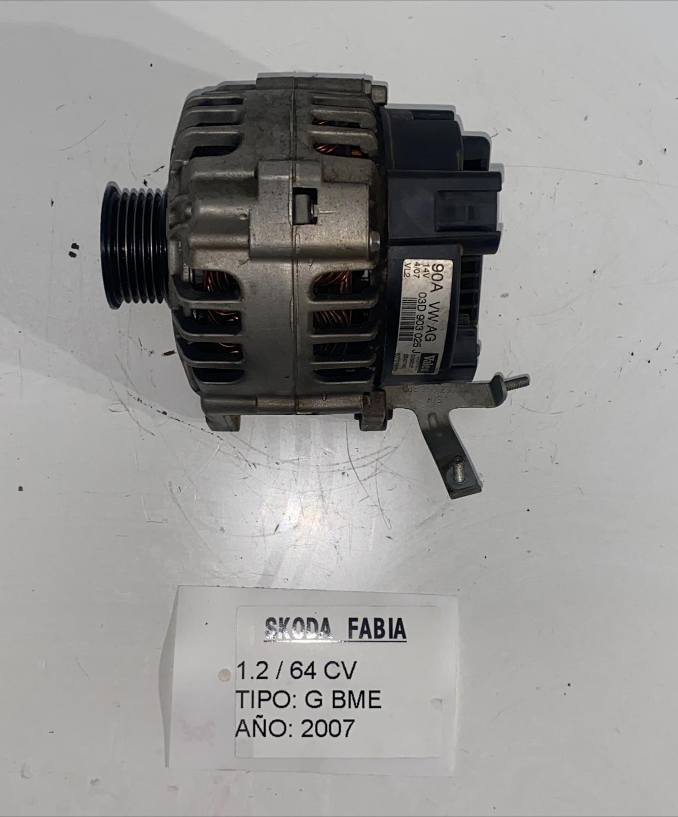 SKODA Fabia 6Y (1999-2007) Ģenerators SG9B057,03D903025J,VALEO 18831159