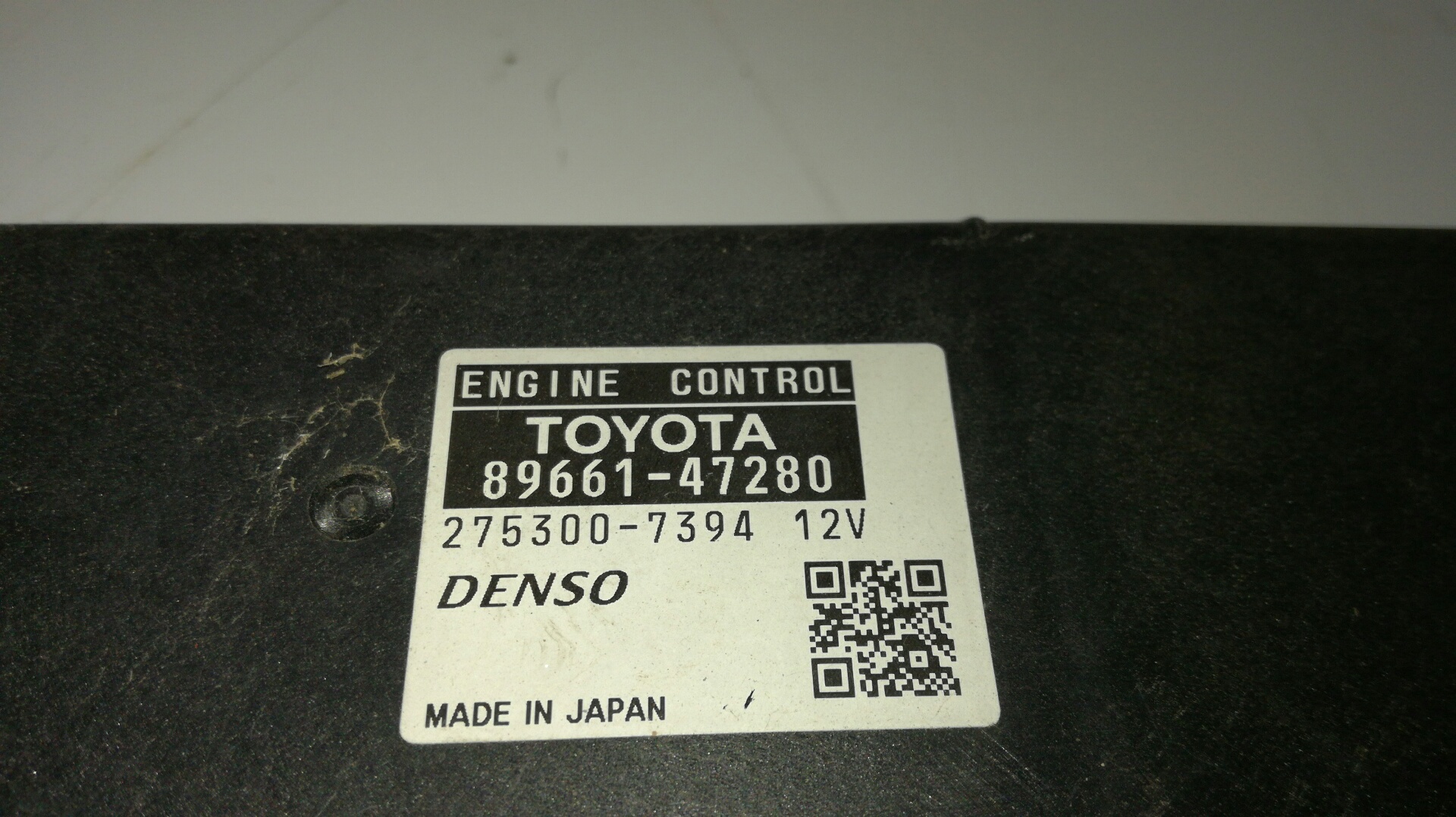 TOYOTA Prius 3 generation (XW30) (2009-2015) Unitate de control motor 8966147280, 2753007394, DENSO 18996459