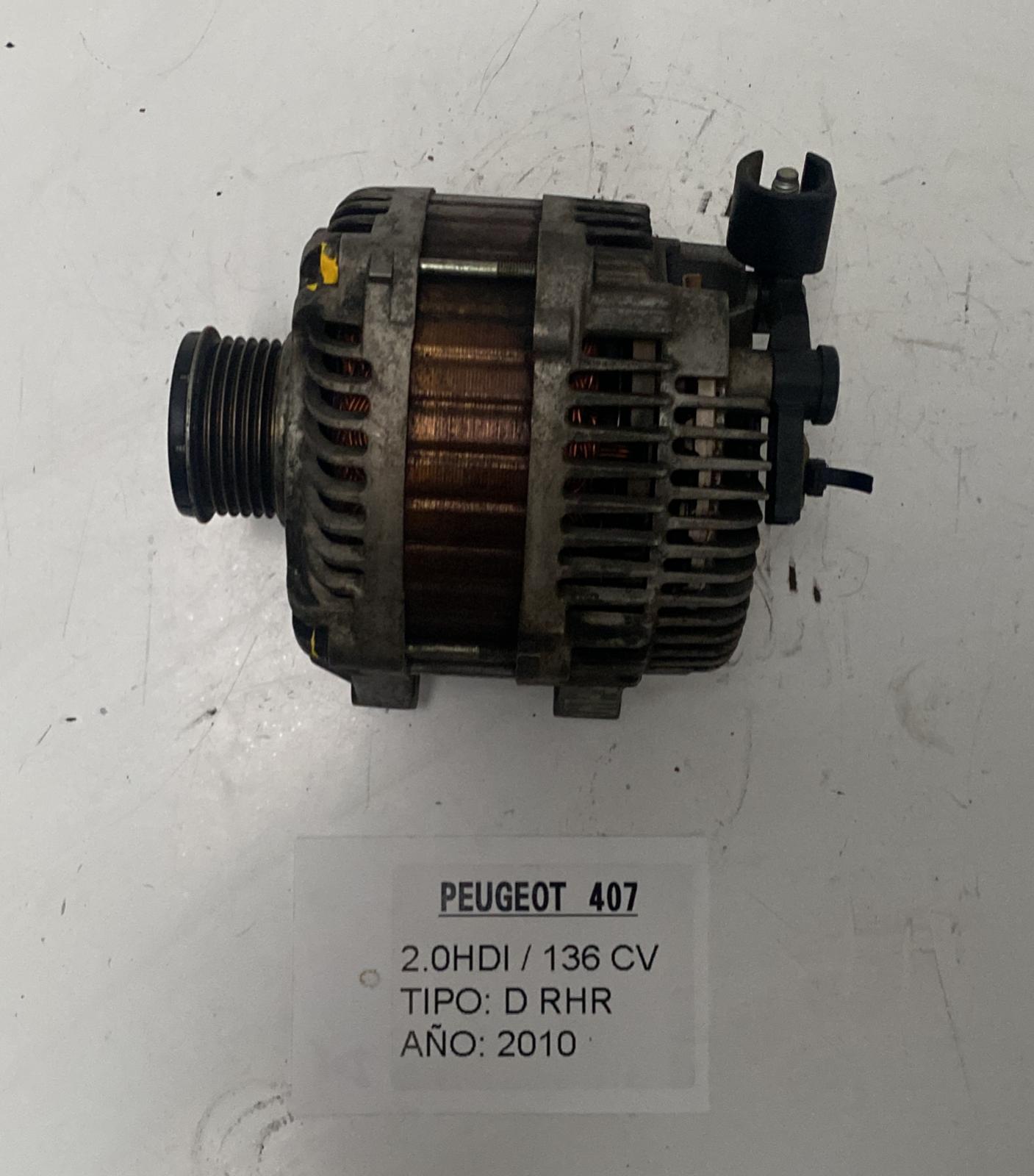 PEUGEOT 407 1 generation (2004-2010) Alternator 9654752880,A004TJ0084C 18828588