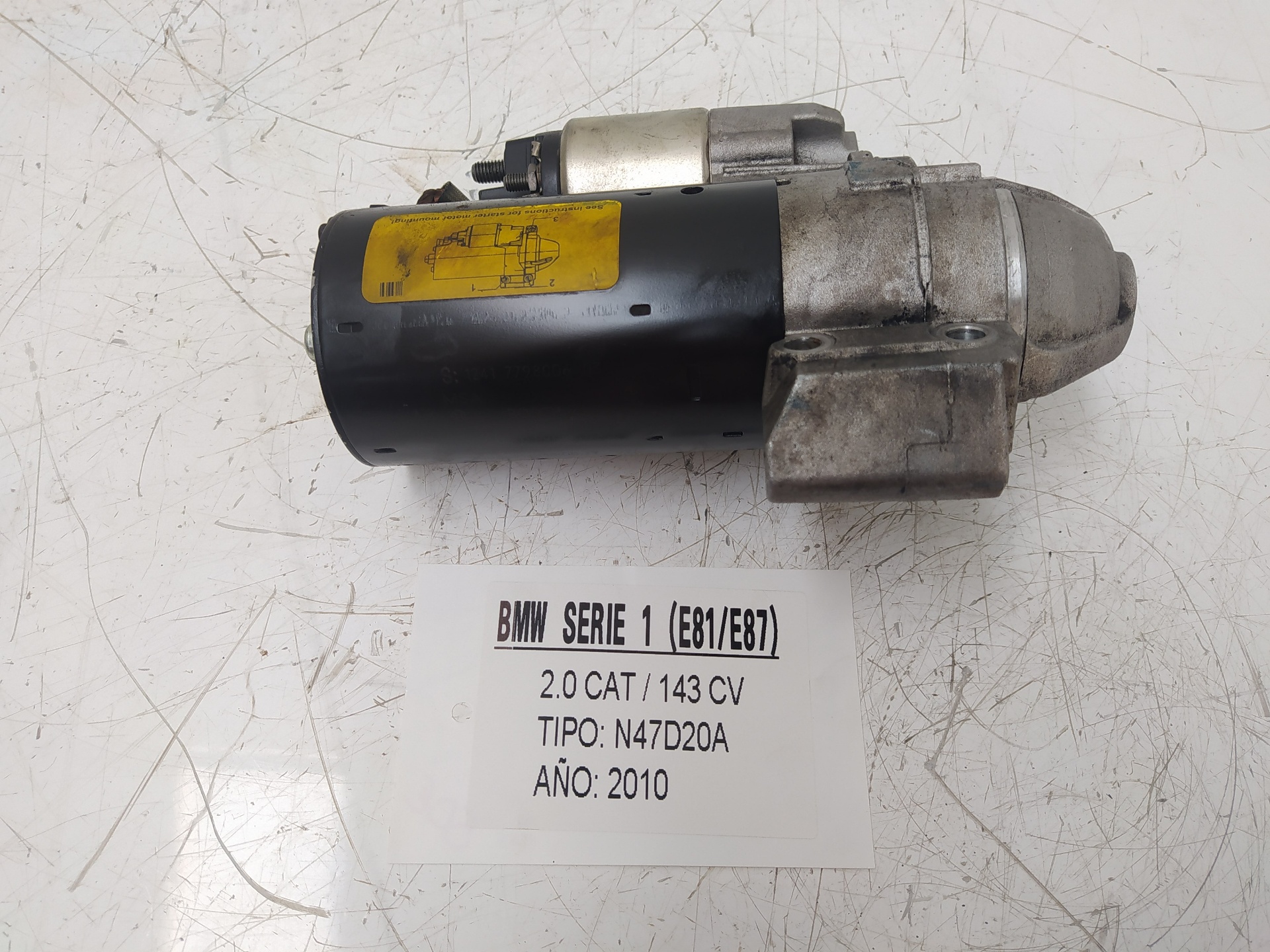 BMW 1 Series E81/E82/E87/E88 (2004-2013) Starter Motor 0001139002 22878274