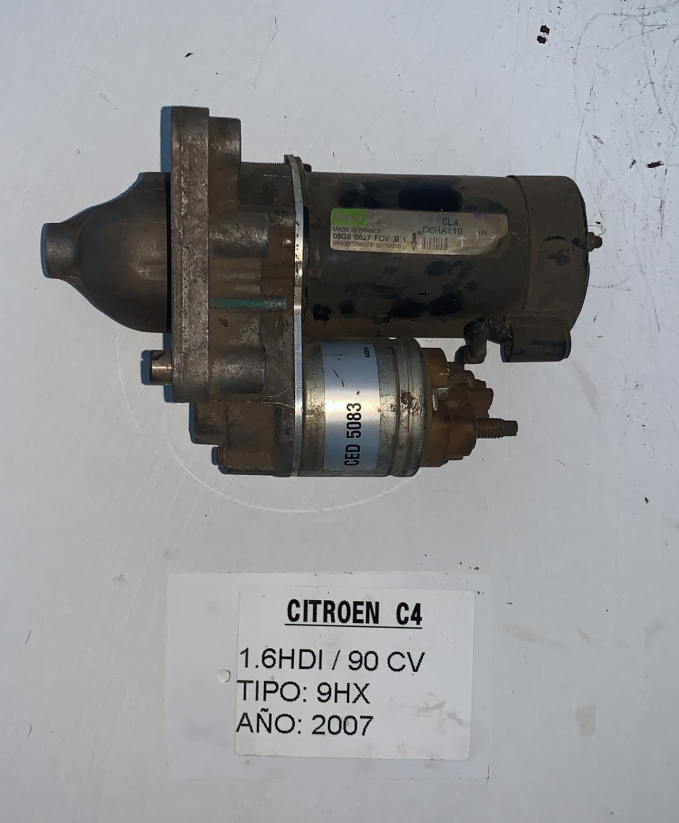 PEUGEOT C4 1 generation (2004-2011) Starter Motor D6RA110,05G60027FOVB1,VALEO 18823800