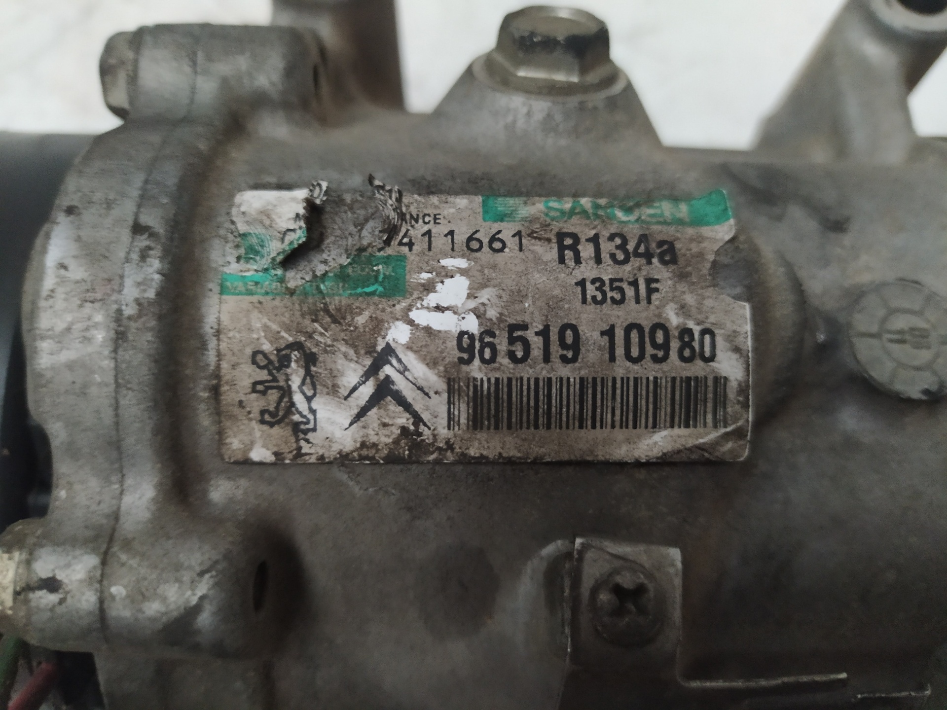 CITROËN Air Condition Pump 9651910980,1351F,SANDEN 18817314