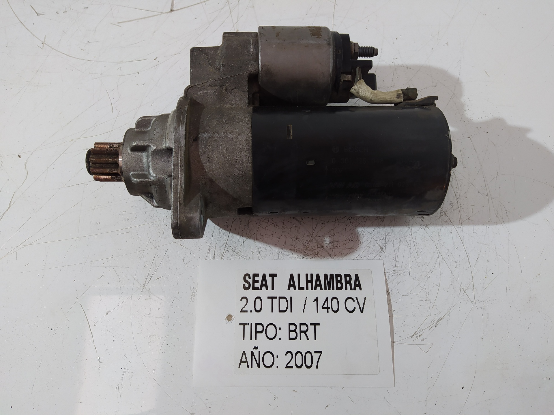 SEAT Alhambra 1 generation (1996-2010) Démarreur 02M911023F 18821665