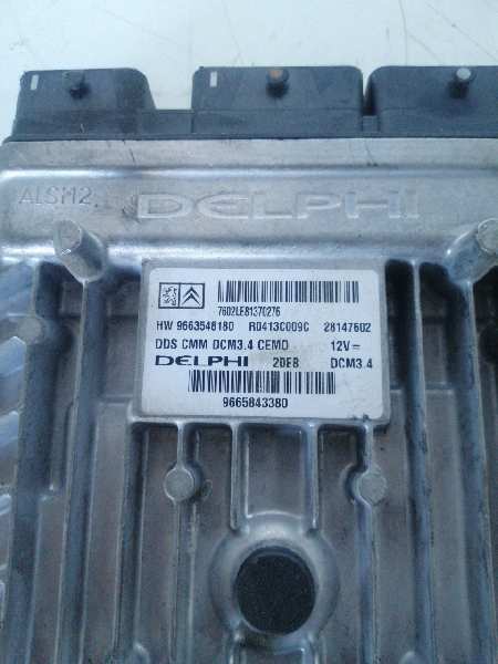 CITROËN C5 2 generation (2008-2017) Блок керування двигуном ECU 9663548180,9665843380 18921394