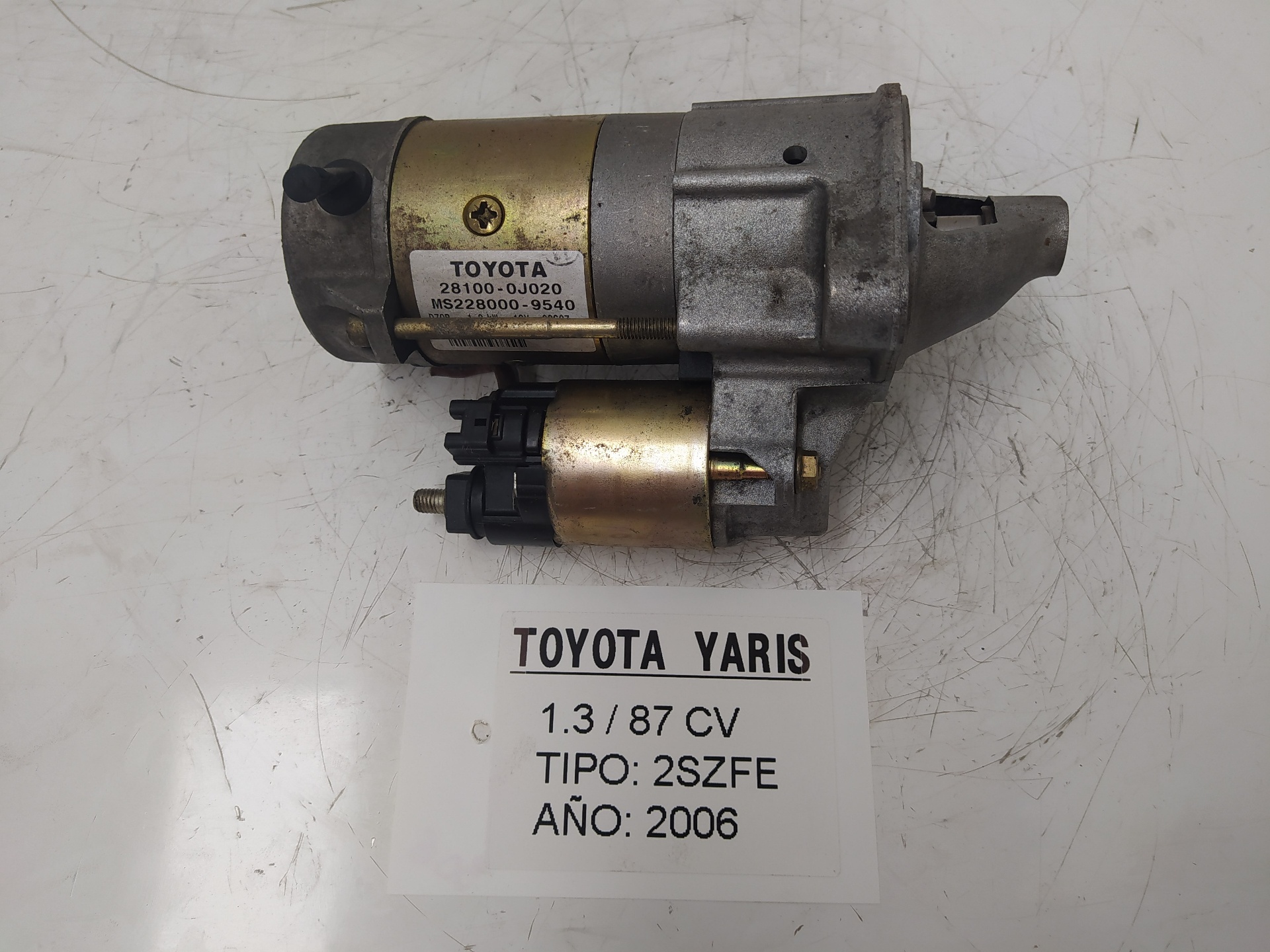 AUDI Yaris 1 generation (1999-2005) Starter Motor 281000J020, MS2280009540 22886853