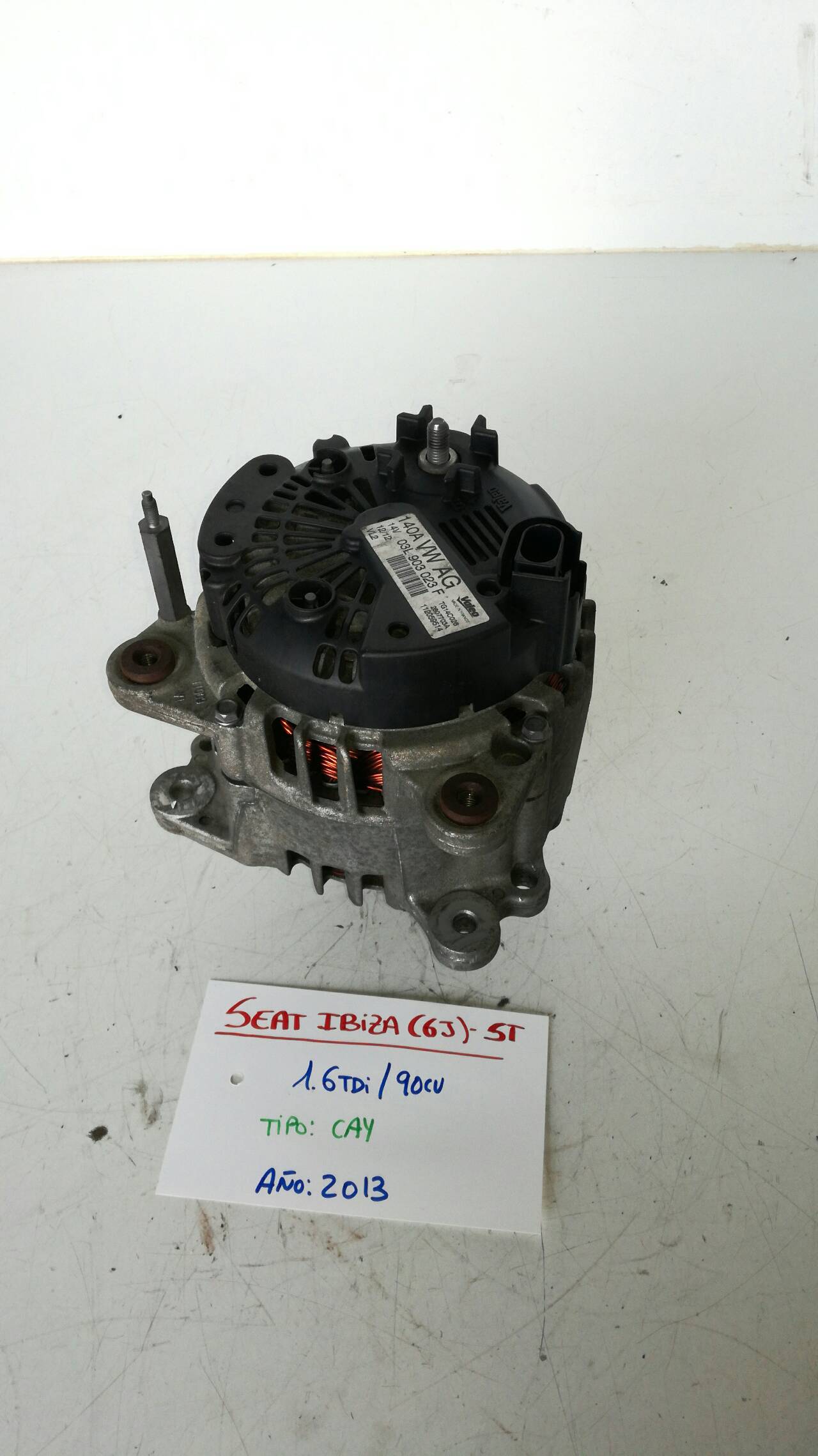 SEAT Ibiza 4 generation (2008-2017) Alternator 03L903023F,VALEO 18931097