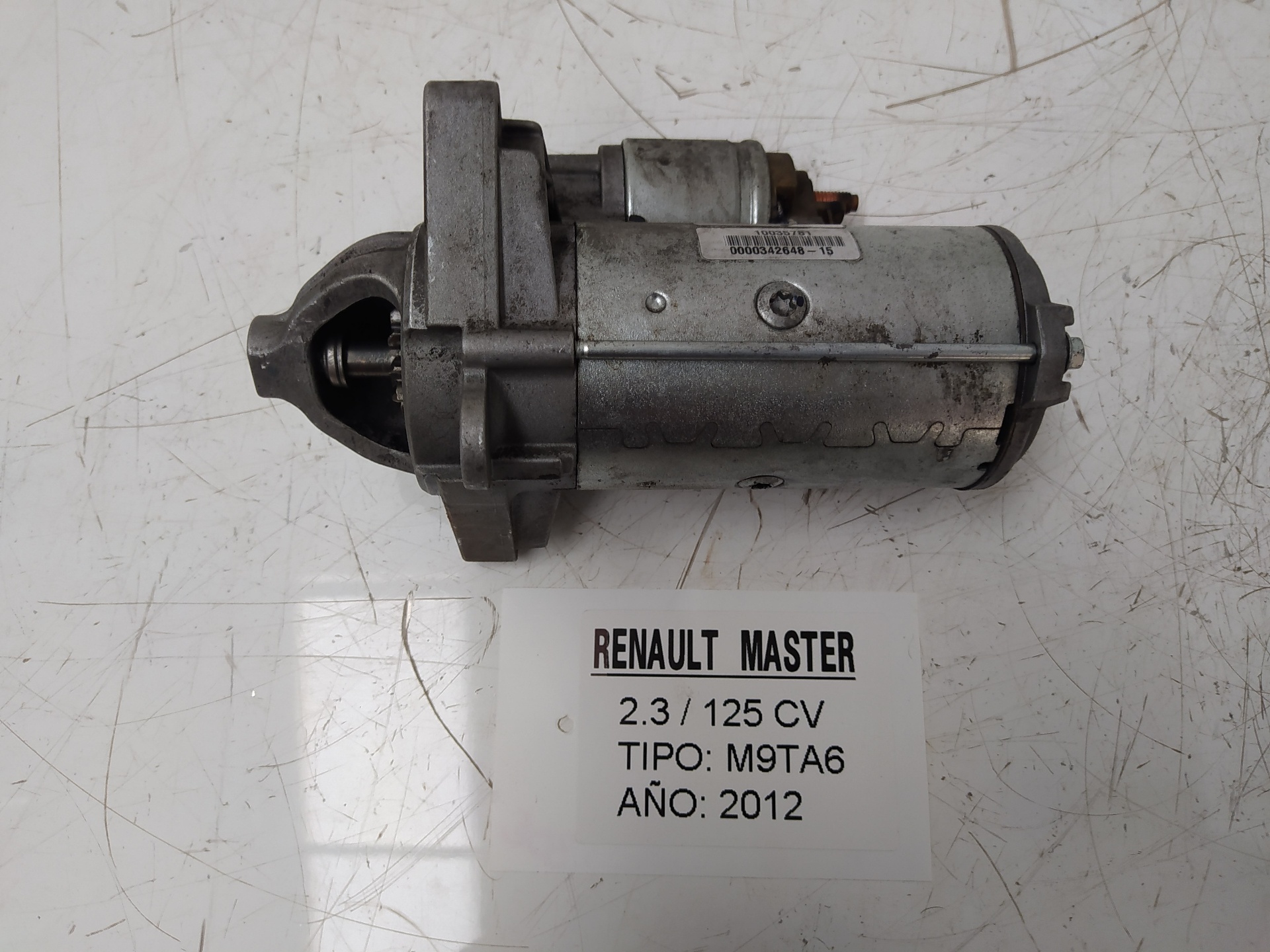 RENAULT Master 3 generation (2010-2023) Starter Motor TS22E8 26262664