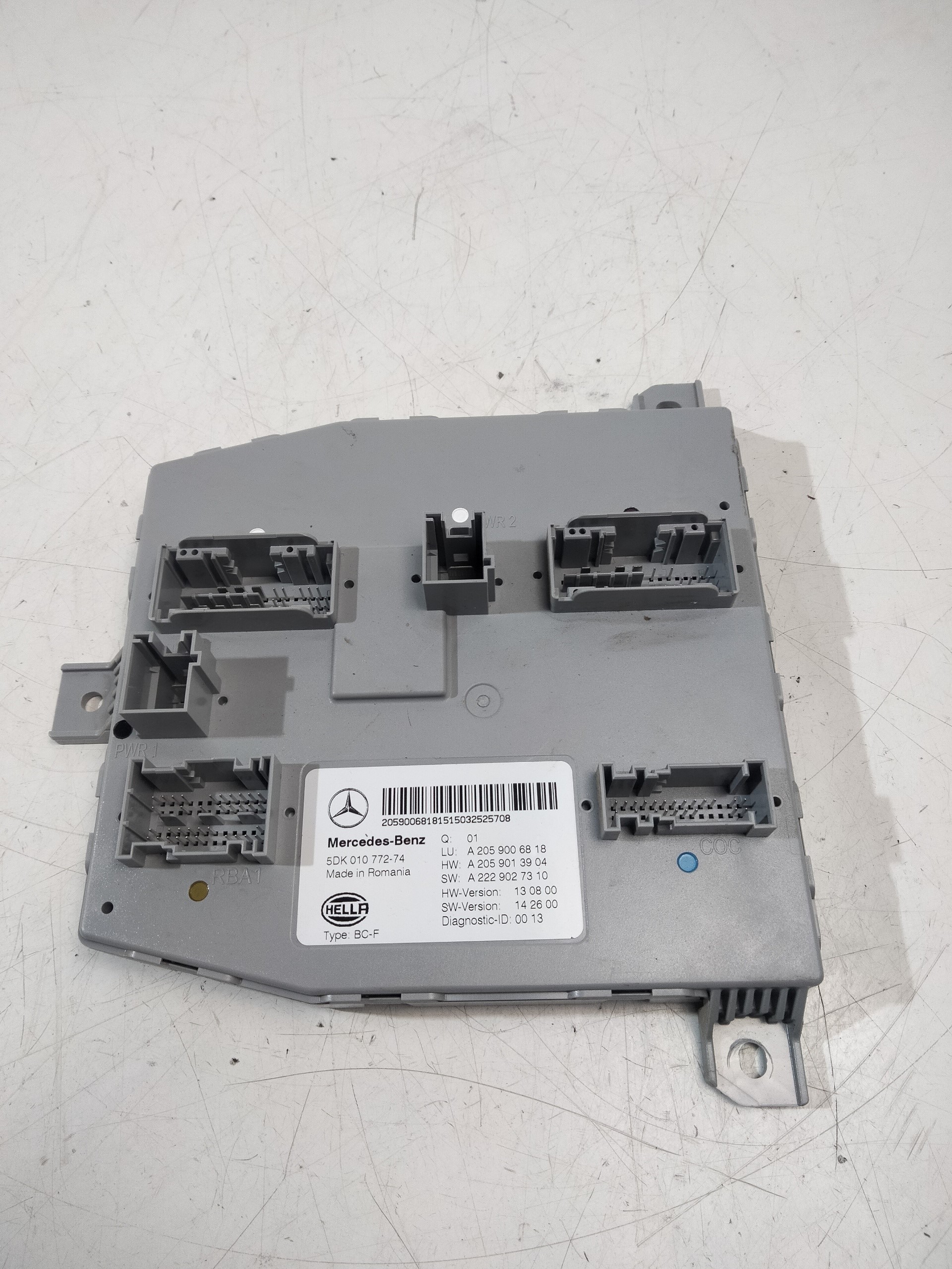 MERCEDES-BENZ C-Class W205/S205/C205 (2014-2023) Other Control Units A2059006818, A2059013904, A2229027310 18967956