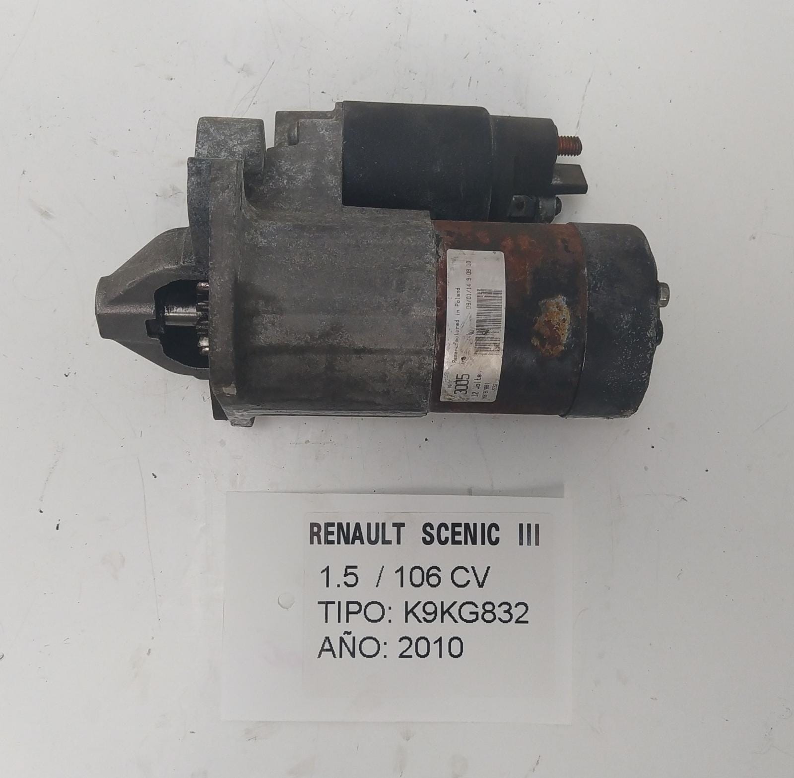 BMW Scenic 3 generation (2009-2015) Starter Motor M0T87881,3005 18874731