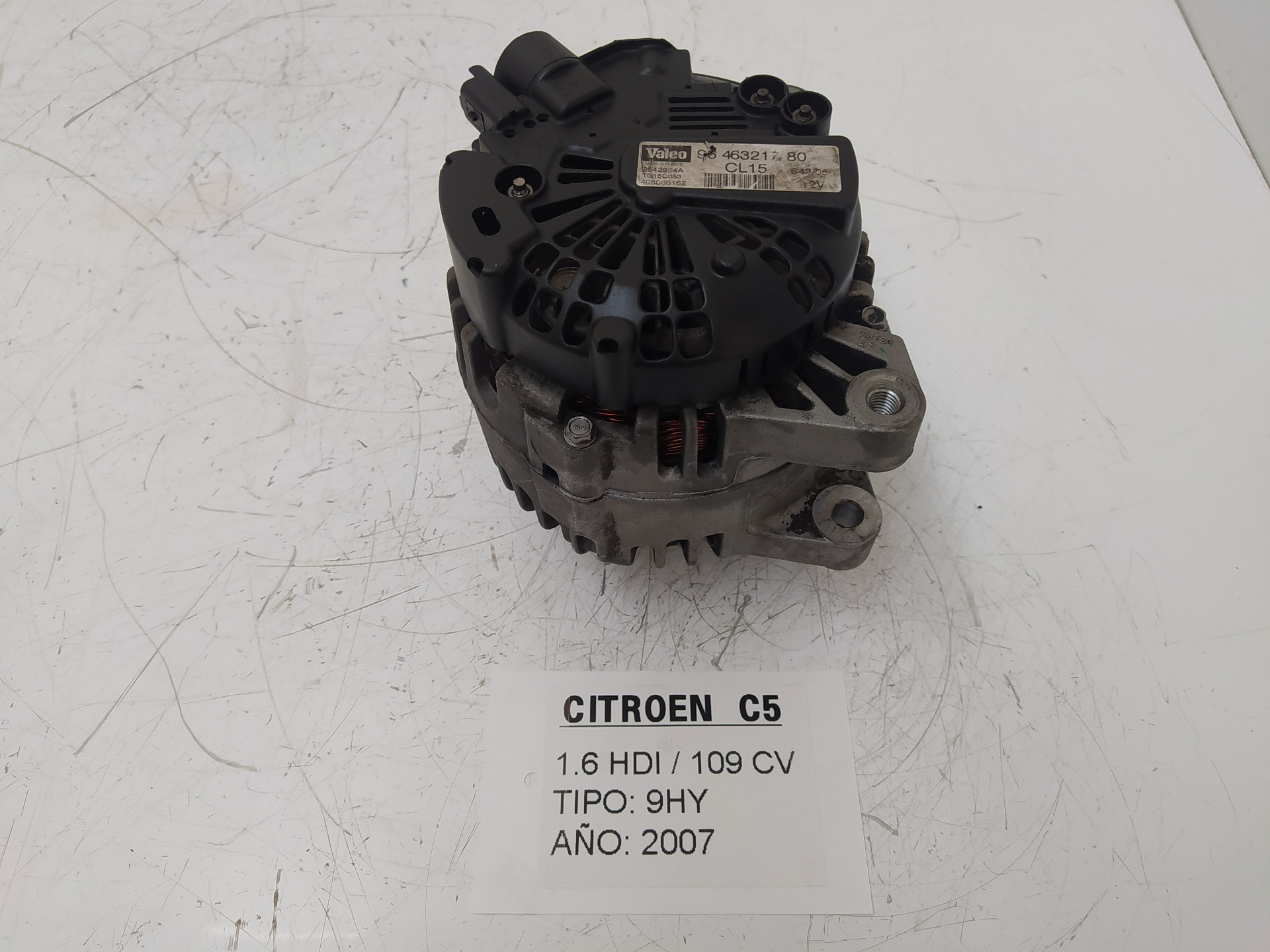 CITROËN C5 1 generation (2001-2008) Ģenerators 9646321780 22878416