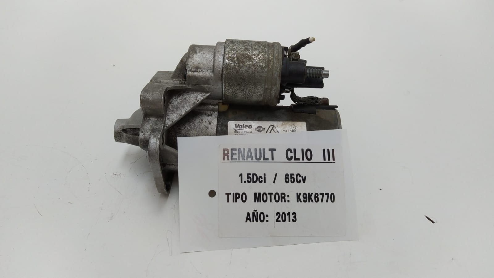 RENAULT Clio 3 generation (2005-2012) Стартер 233003329R, TS12E9 18969965