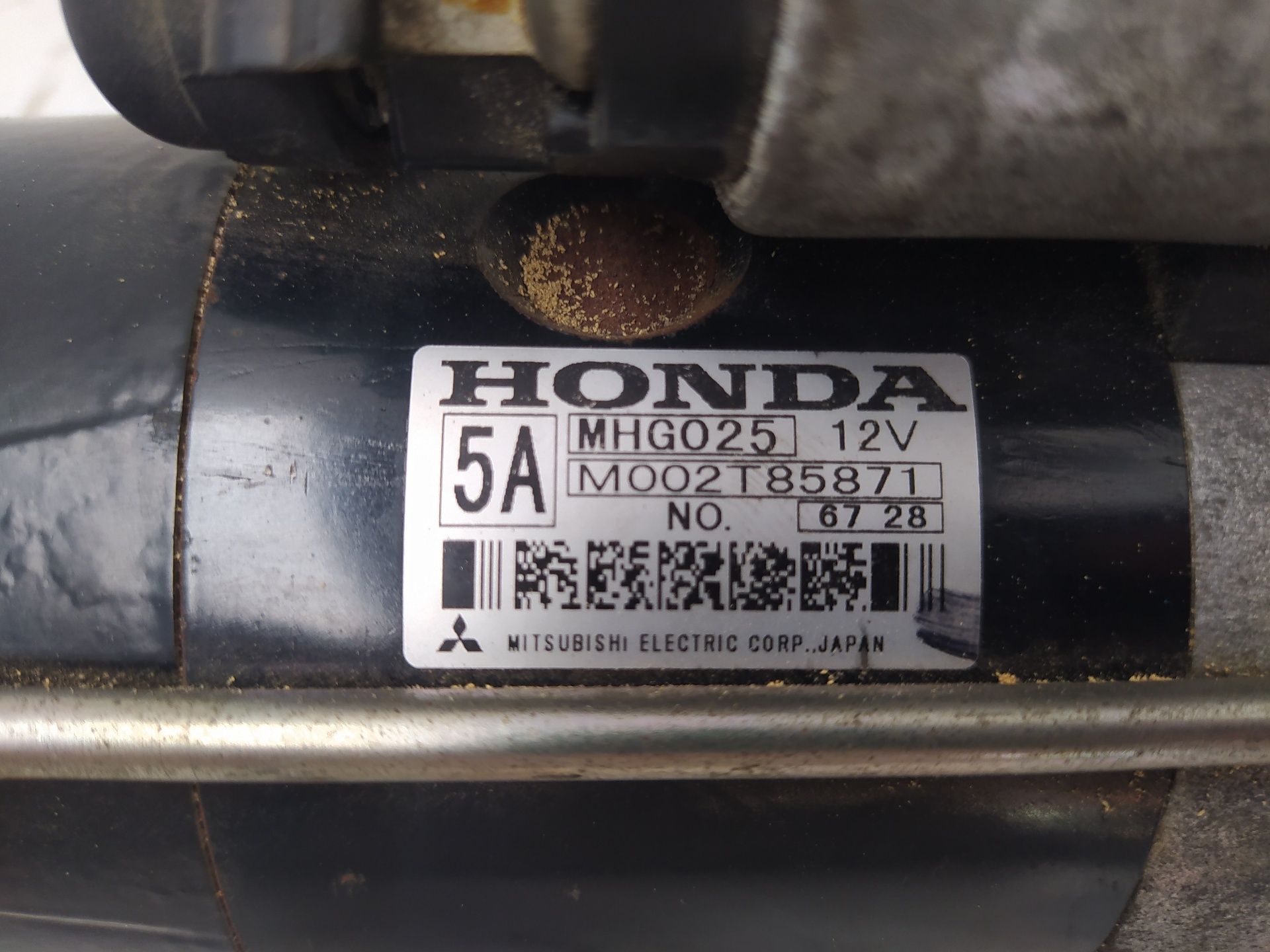 HONDA Civic 8 generation (2005-2012) Starter Motor M002T85871,MHG025 18826200