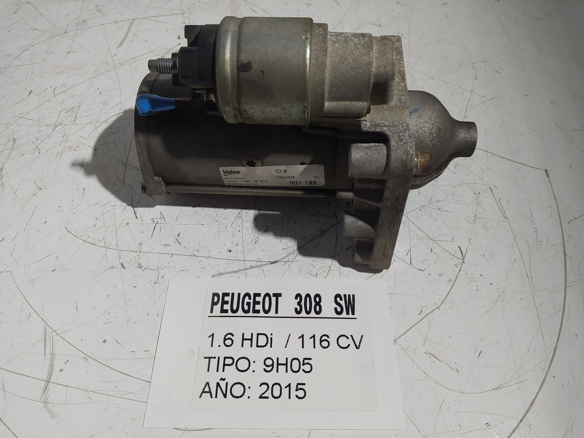 PEUGEOT 308 T9 (2013-2021) Starter Motor 9662854180, VALEO 22887106