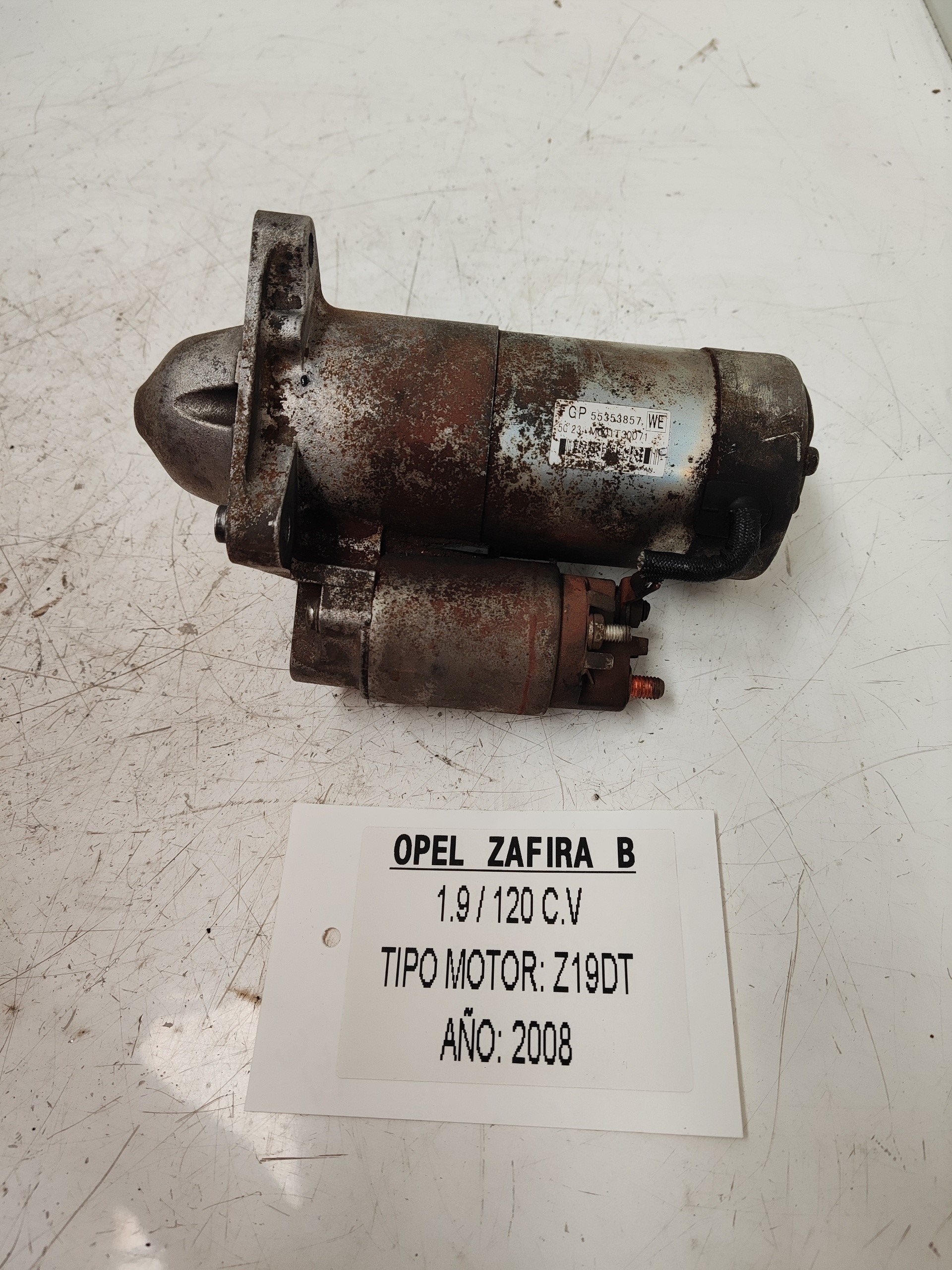 OPEL Zafira B (2005-2010) Starter auto 55353857 25356476