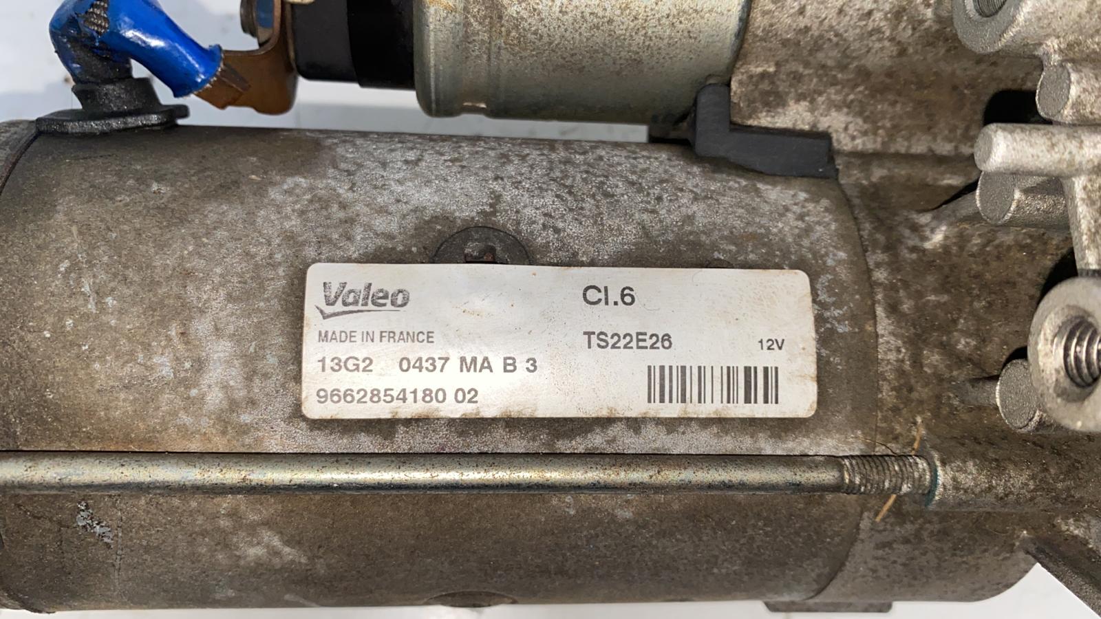 CHEVROLET Partner 2 generation (2008-2023) Starter Motor 9662854180,TS22E26,VALEO 23374930