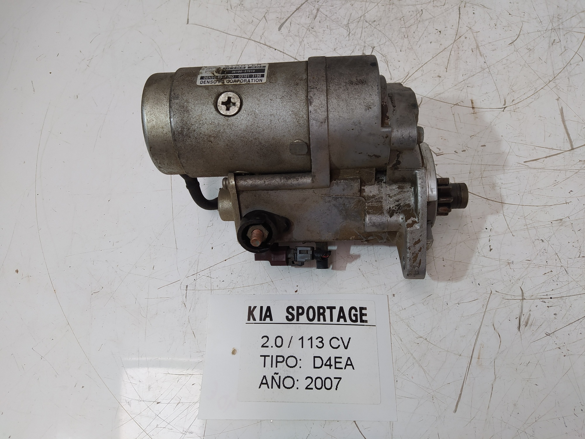 KIA Sportage 2 generation (2004-2010) Starteris 3610027010, DENSO, 031013190 18834211