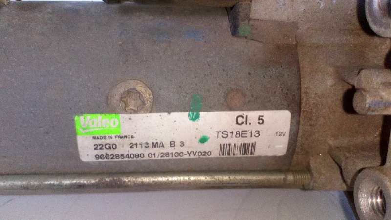 VOLKSWAGEN 308 T7 (2007-2015) Starter Motor 9662854080,28100YV020,VALEO 22880172