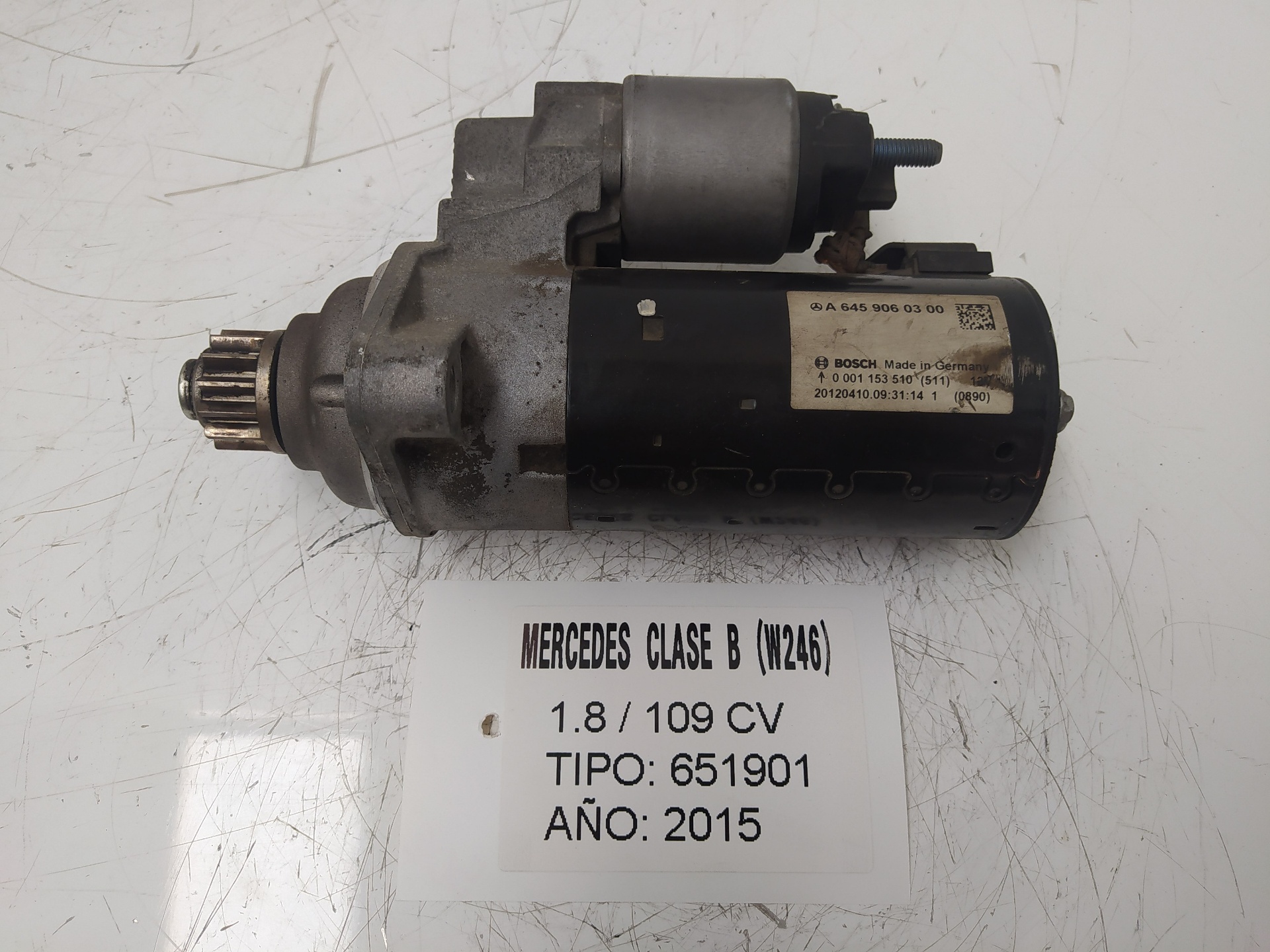 MERCEDES-BENZ B-Class W246 (2011-2020) Starter Motor A6459060300 18940780