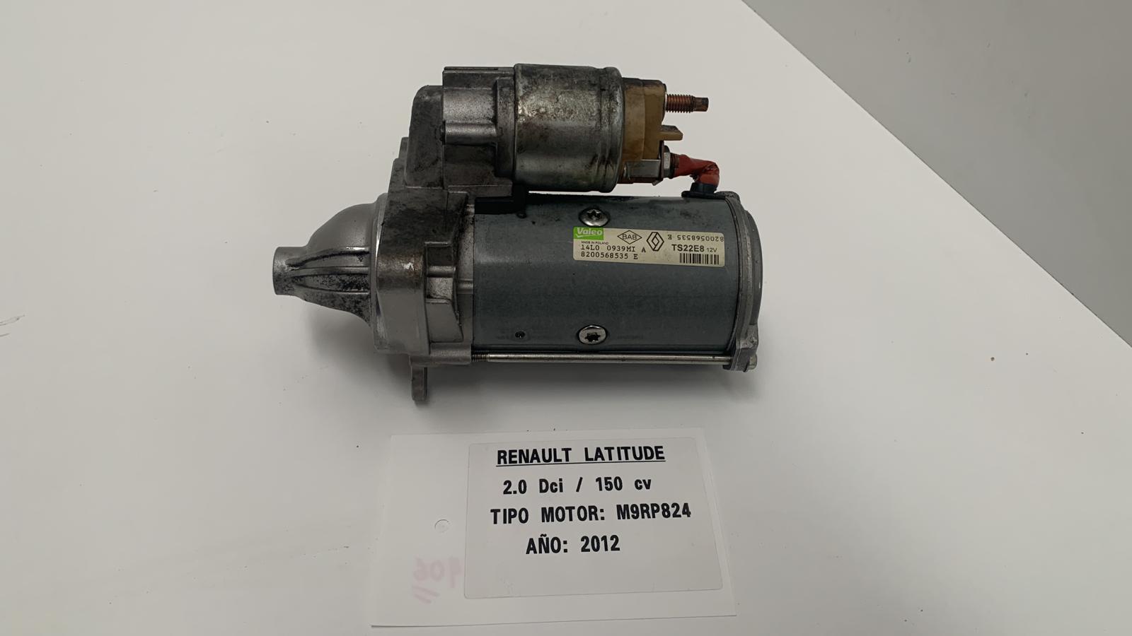 RENAULT Latitude 1 generation (2010-2020) Startmotor 8200568535E,TS22E8 26262044