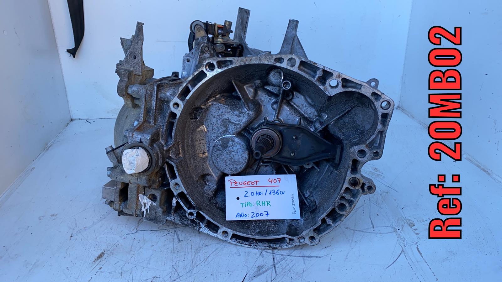 PEUGEOT 407 1 generation (2004-2010) Gearbox 20MB02, 6VELOCIDADES 18946236