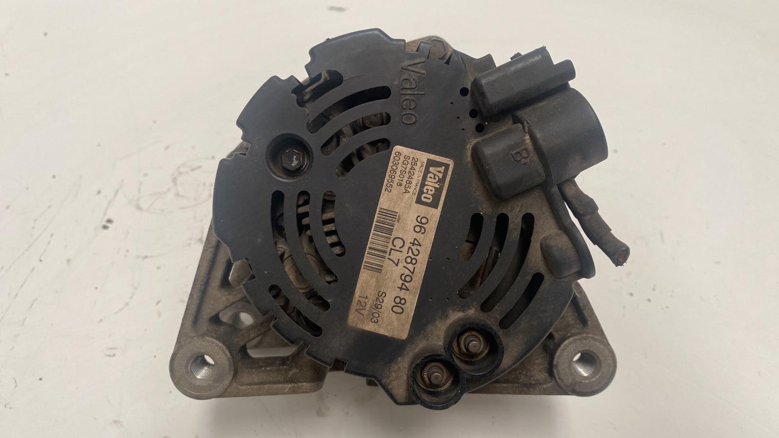 CHEVROLET C3 1 generation (2002-2010) Alternator 9642879480, 2542485A, VALEO 18815190