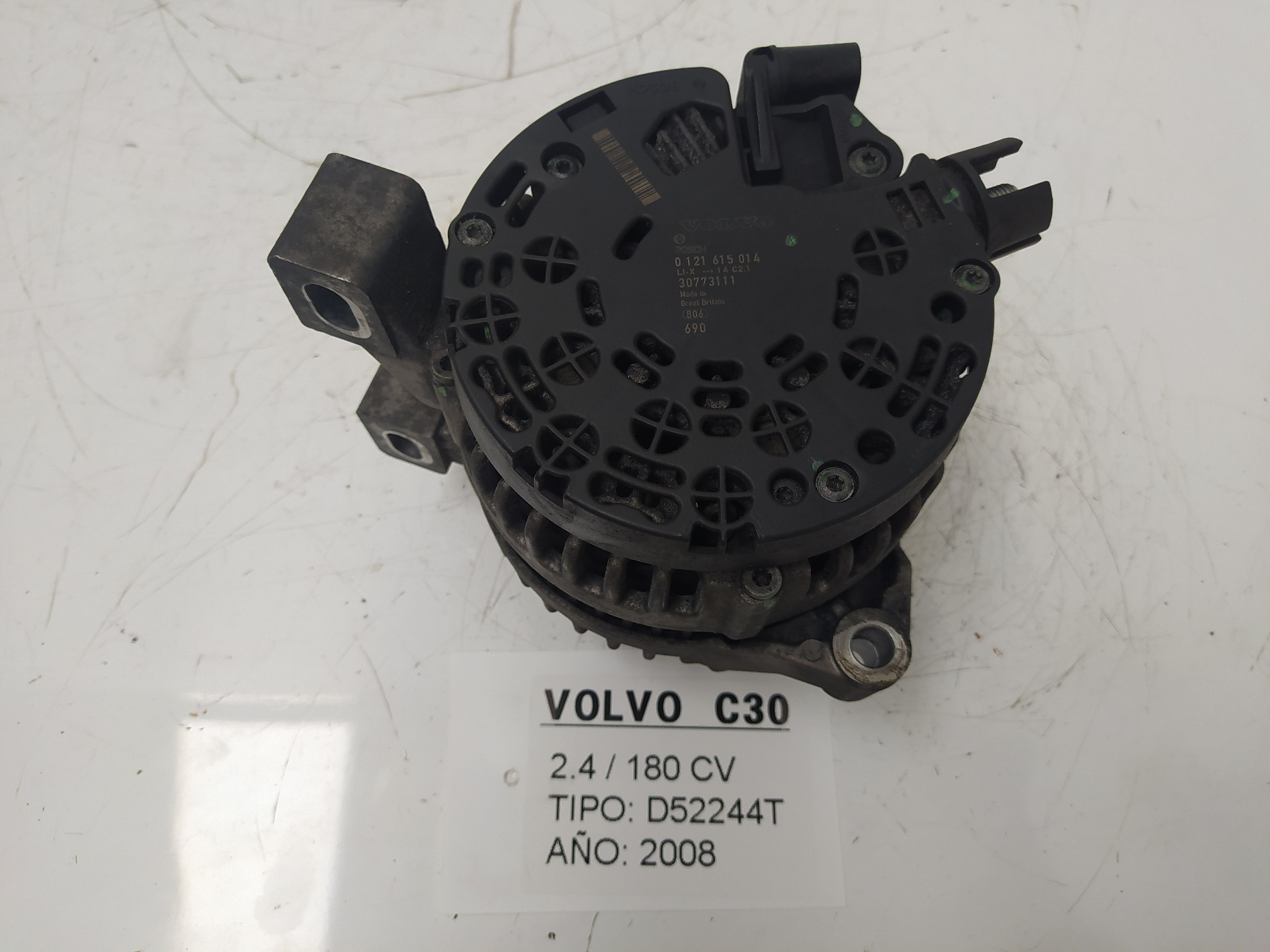 VOLVO C30 1 generation (2006-2013) Generatorius 0121615014 26262412