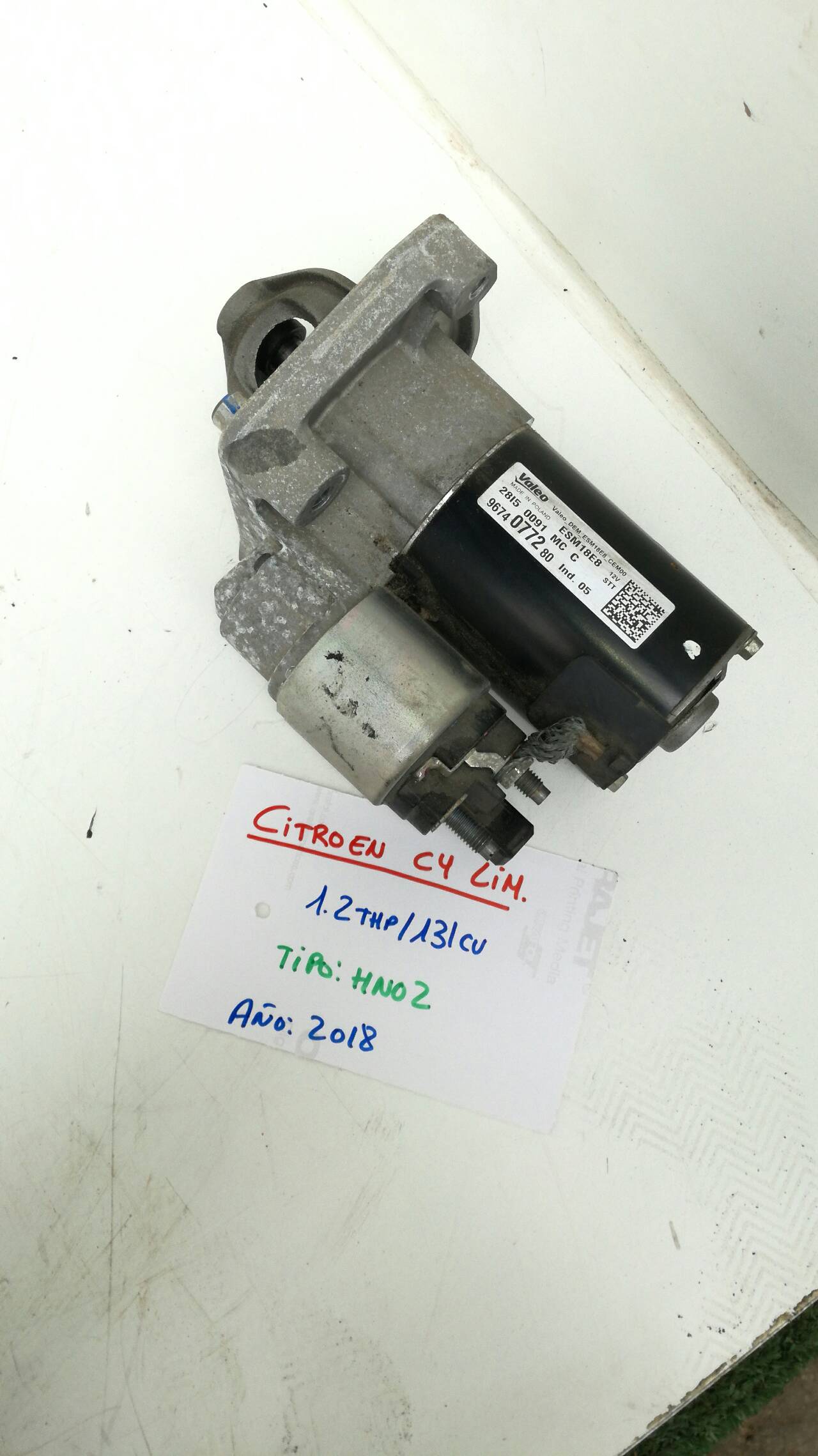 CITROËN C4 2 generation (2010-2024) Starter Motor 9674077280, 28150091MC 22877542