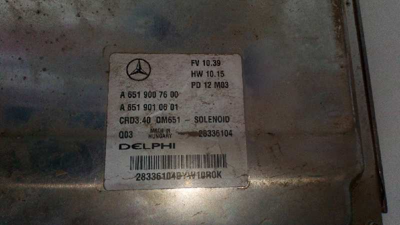 MERCEDES-BENZ B-Class W246 (2011-2020) Motorkontrolenhed ECU A6519007600,DELPHI 18939227