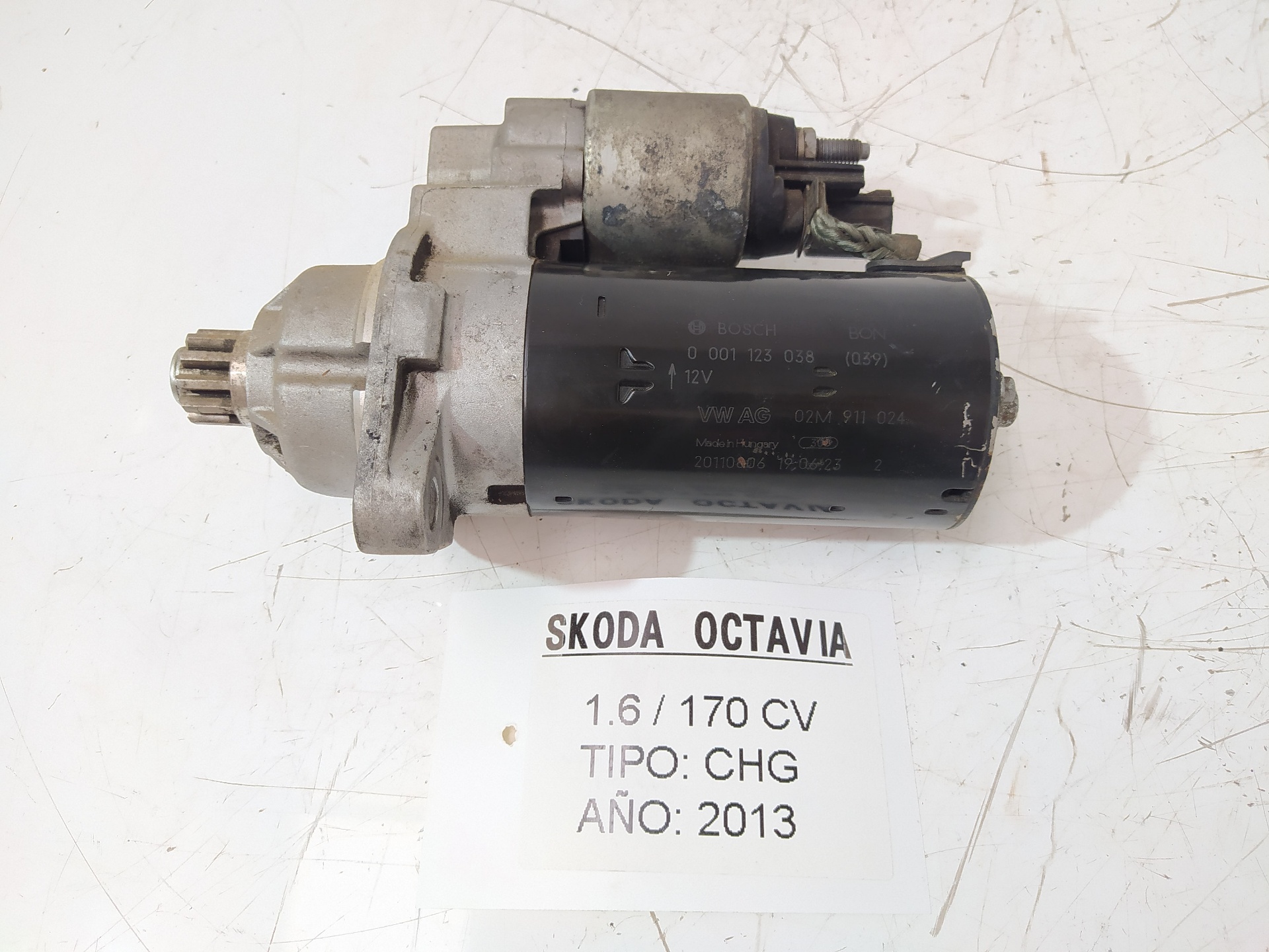 SKODA Octavia 2 generation (2004-2013) Стартер 0001123038,02M911024 18956885