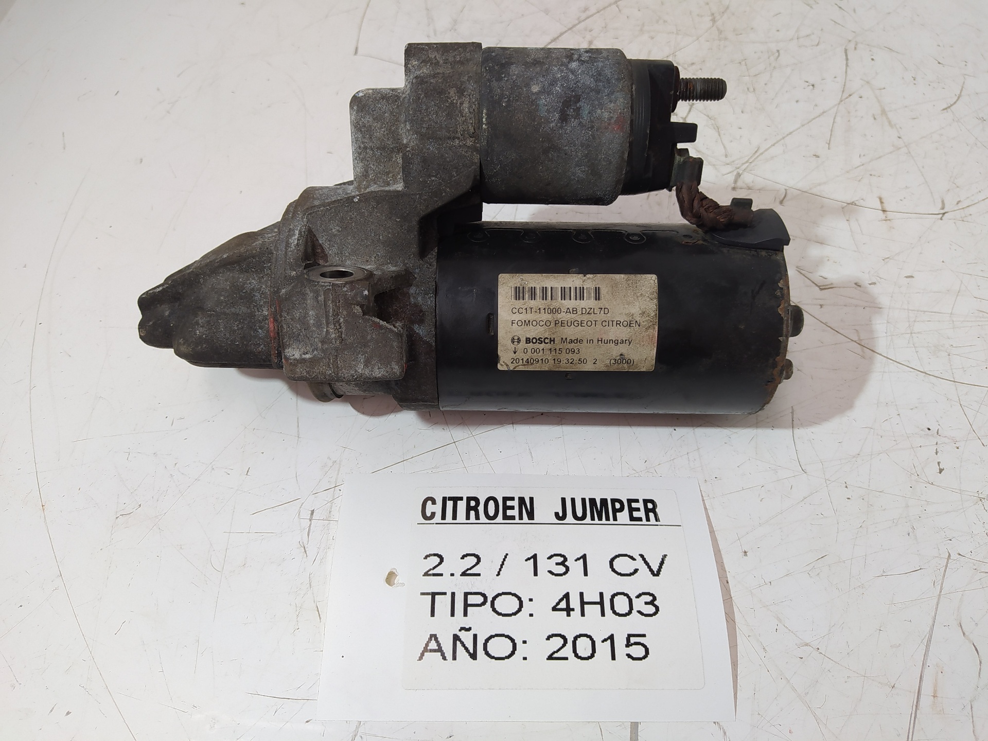 LAMBORGHINI Jumper Starter Motor 20140910,0001115093 22879780